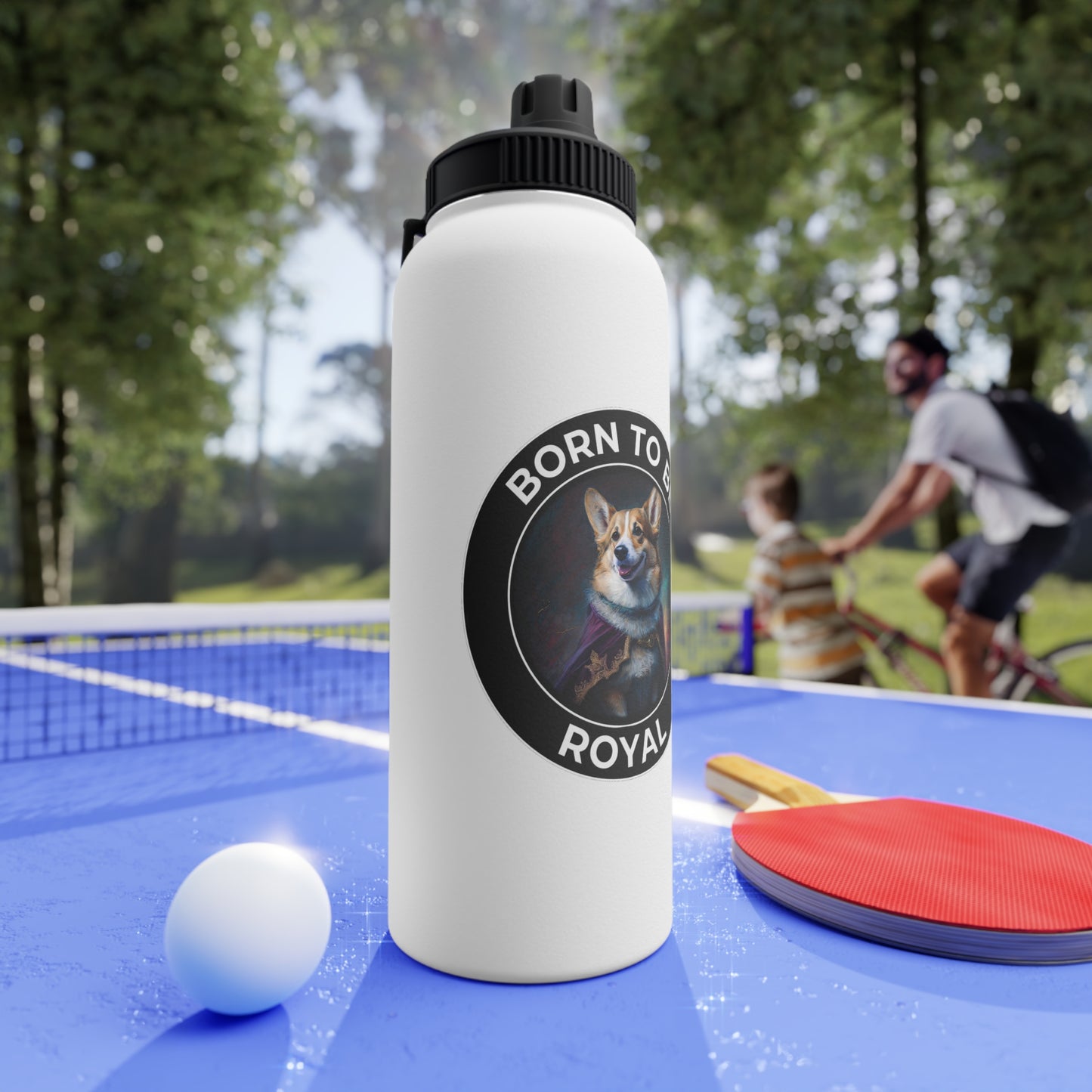 Born To Be Royal - Water Bottle with Sport Lid