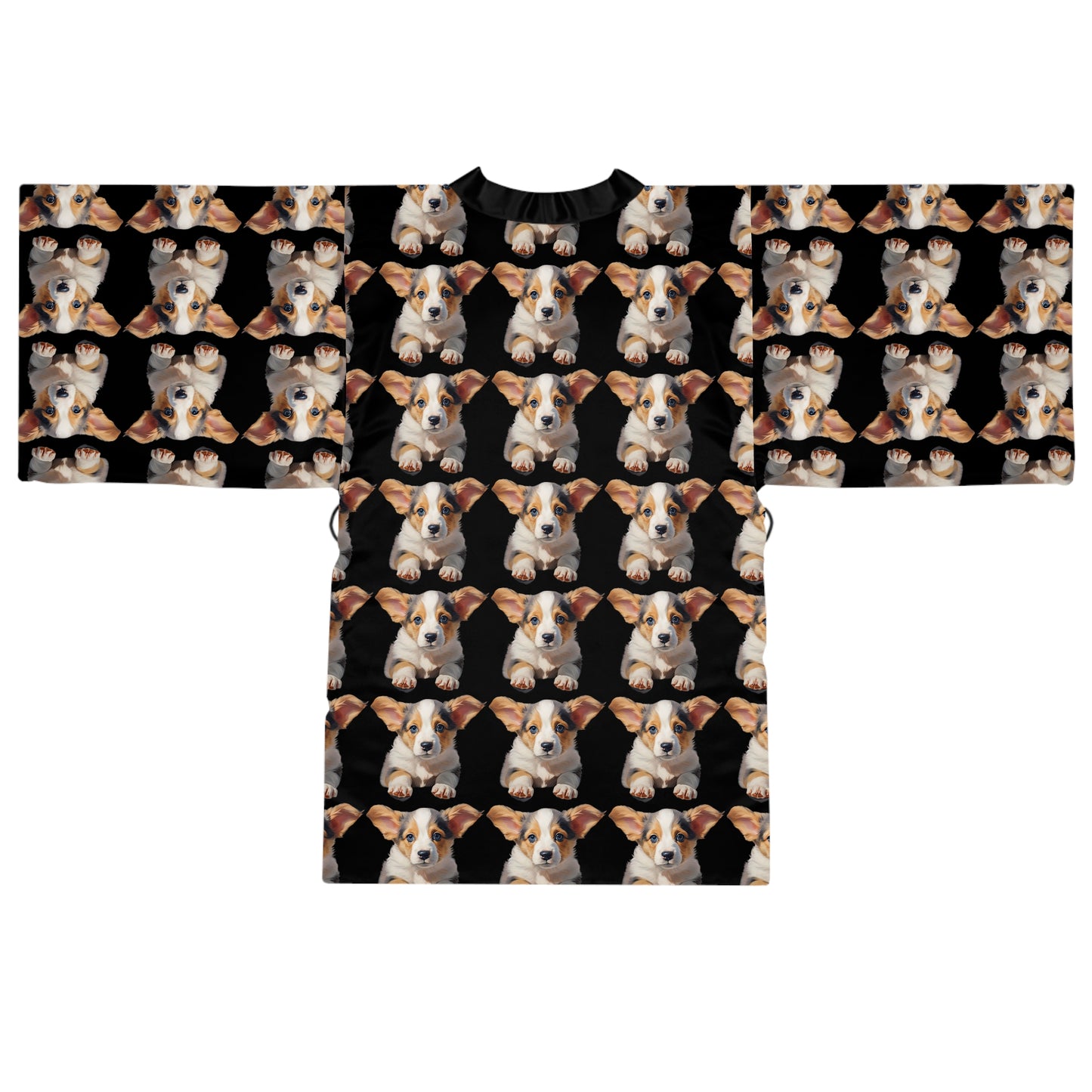 Puppy Portrait - Kimono Robe