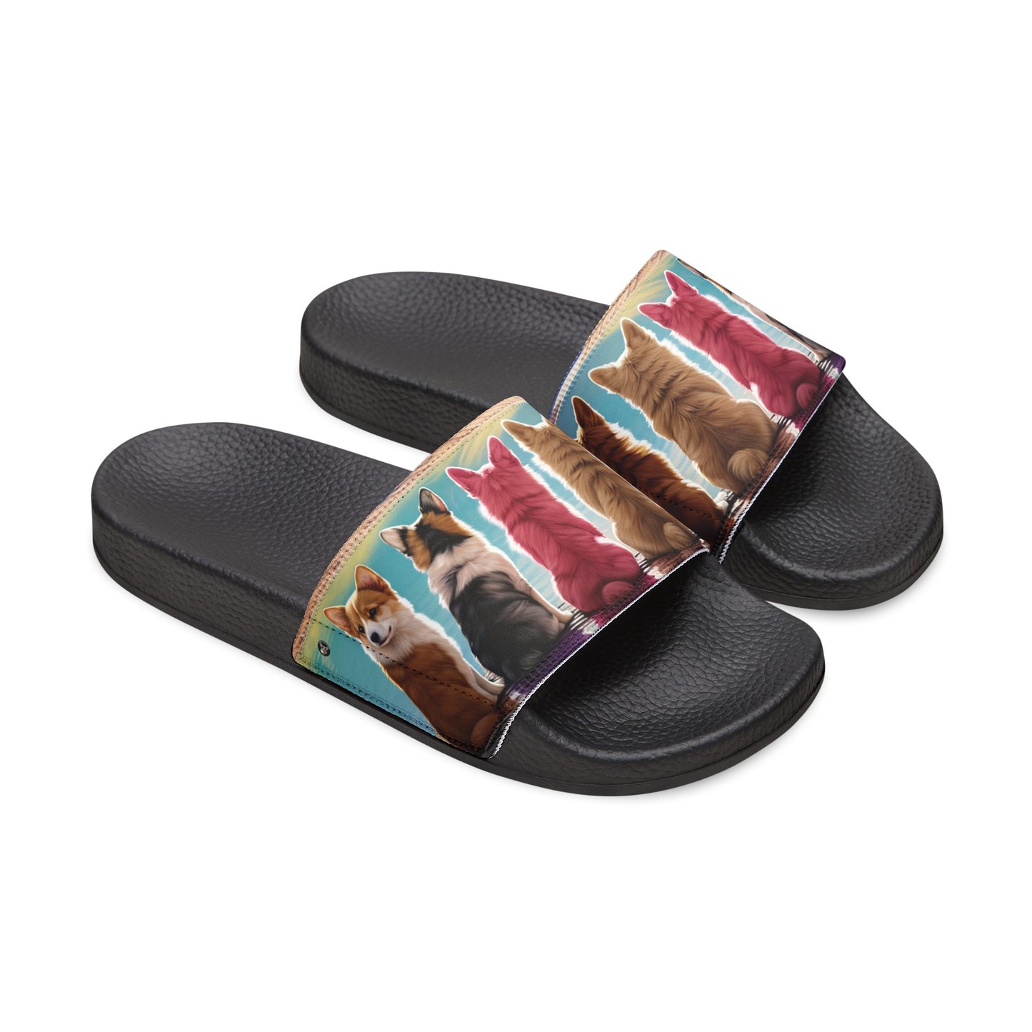 Corgi Lake - Men's Slide Sandals