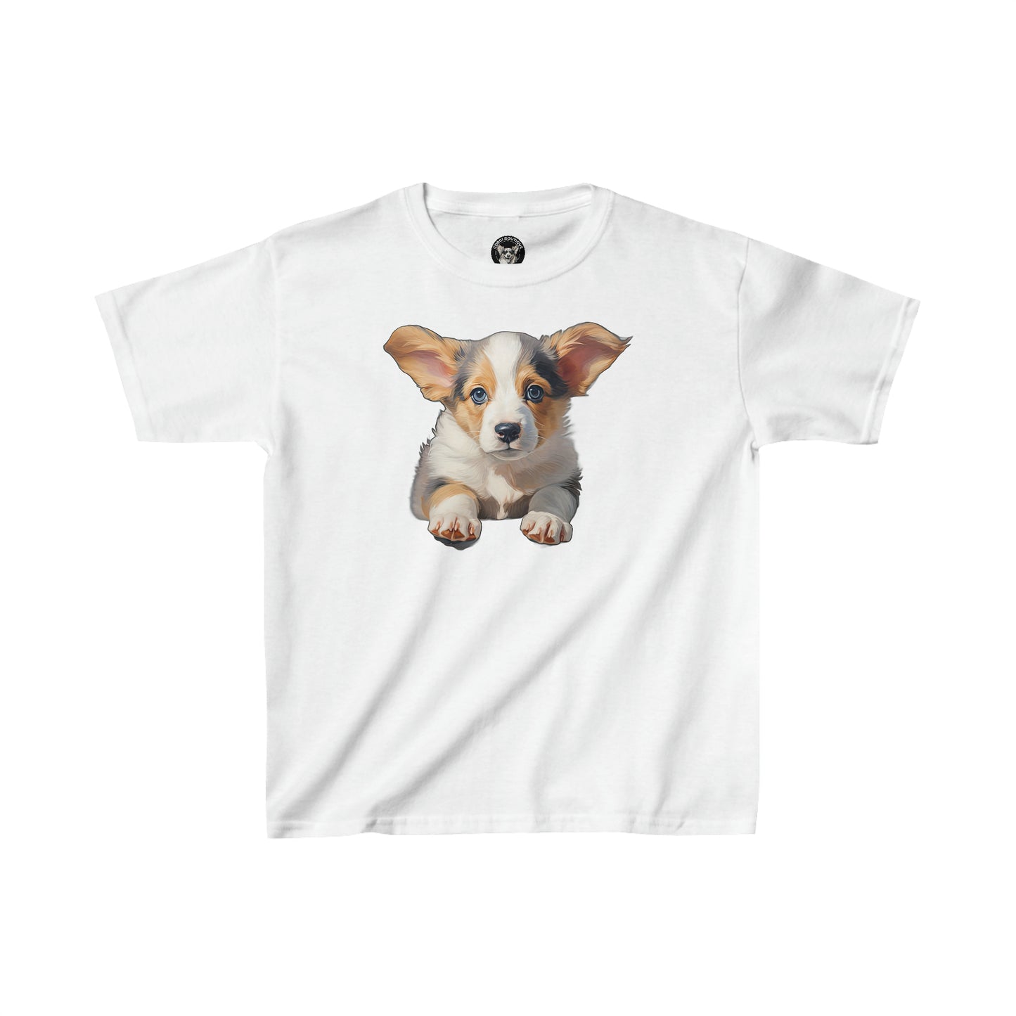 Puppy Portrait - Kids Heavy Cotton Tee