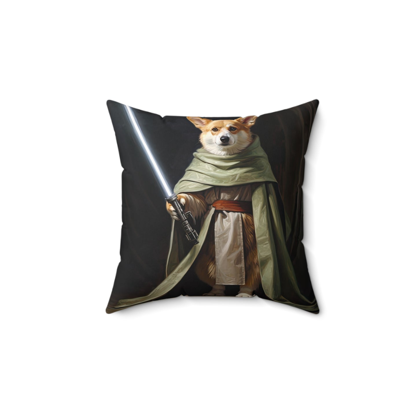 Jedi Corgi - Throw Pillow