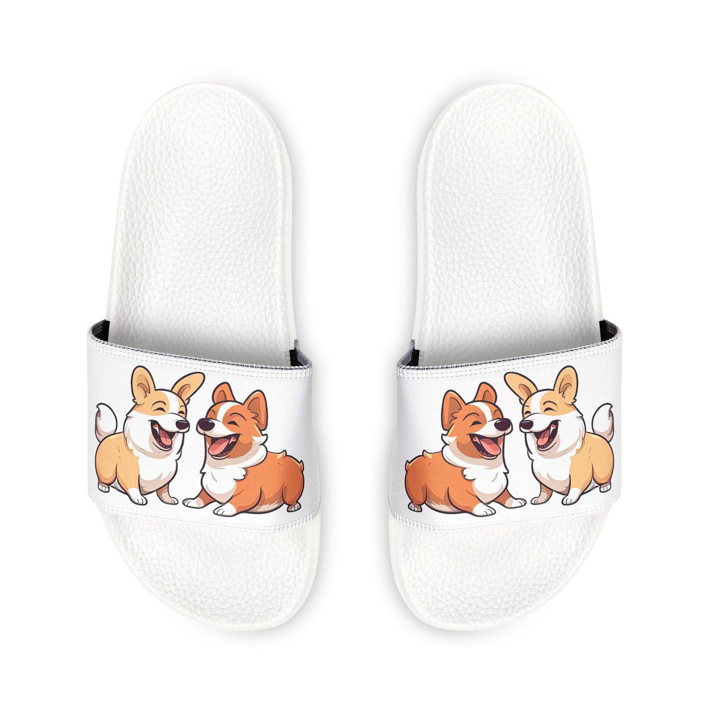 Corgi Couple - Women's Slide Sandals