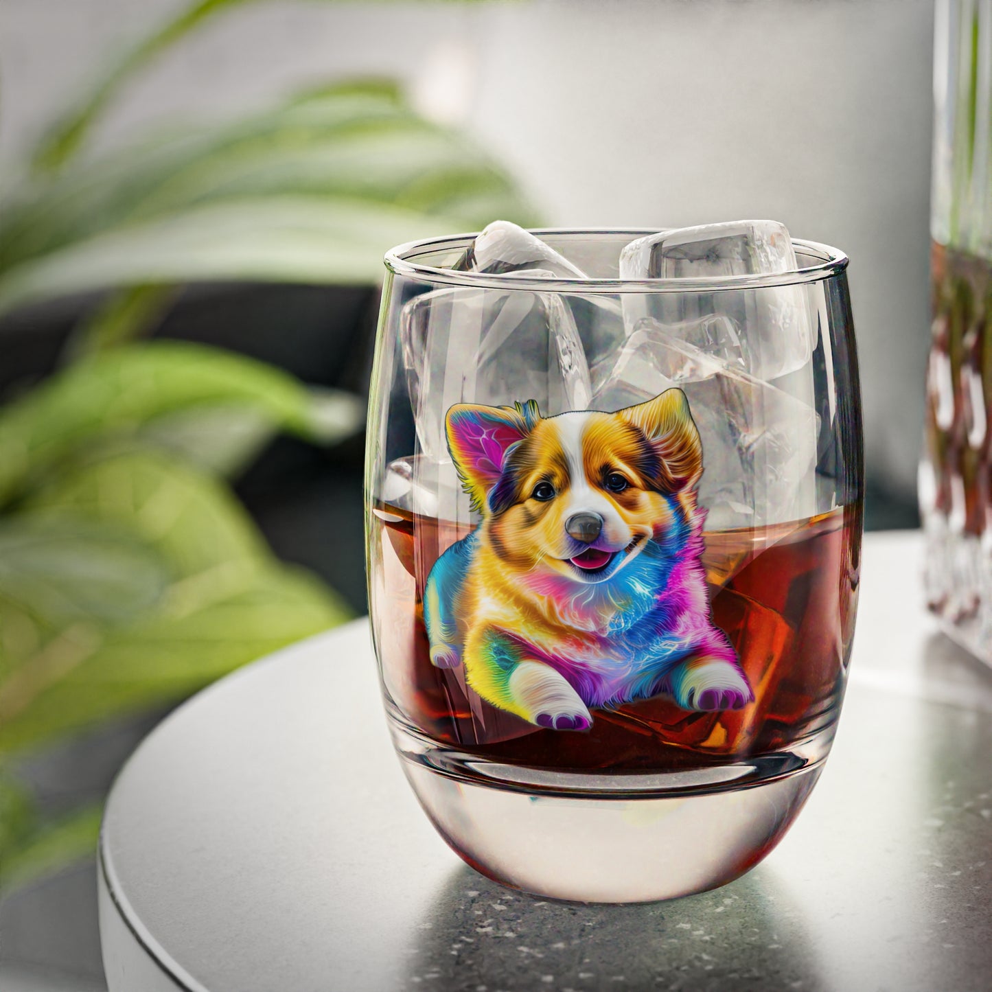 Colorful Corgi - Whiskey/Juice Glass