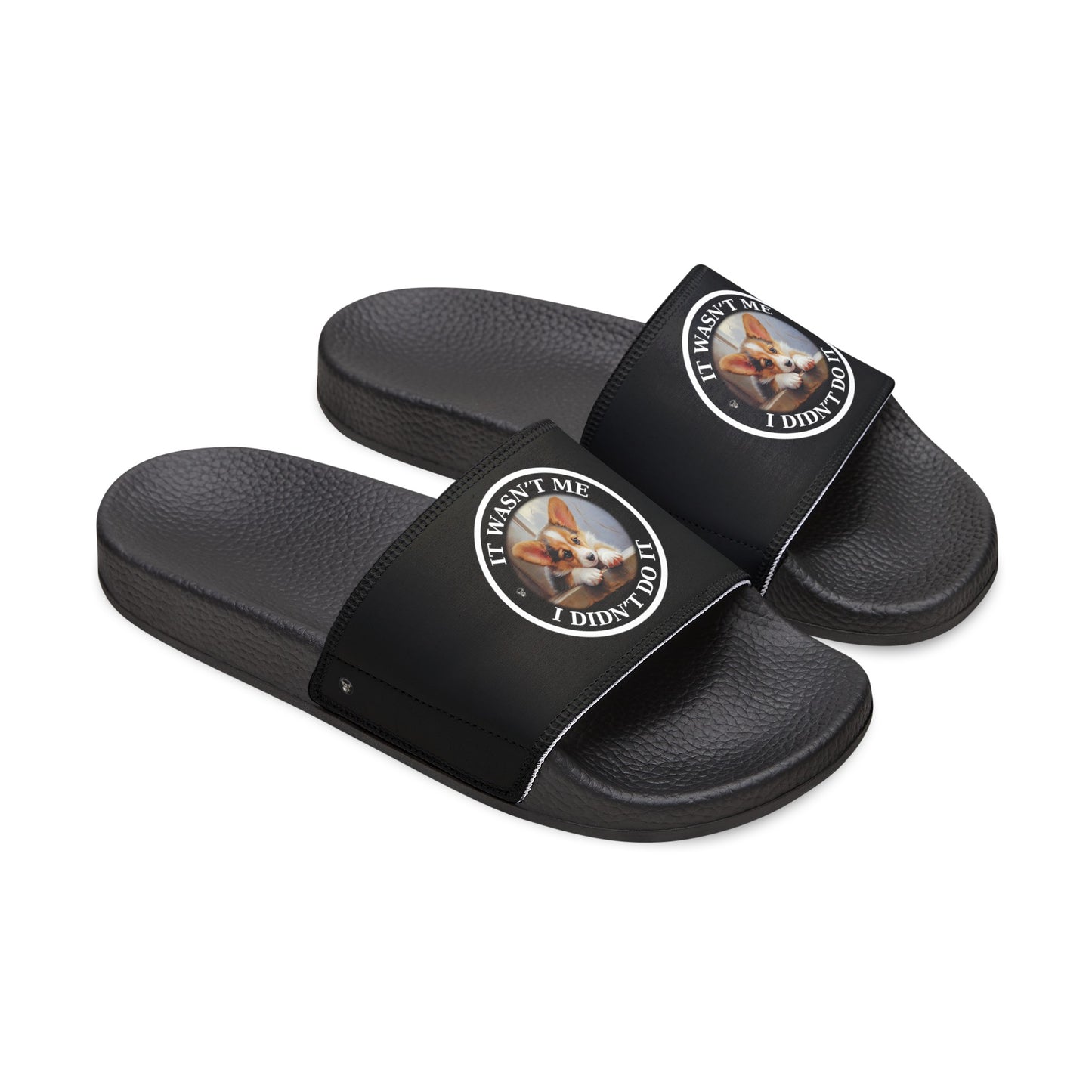 It Wasn't Me...I Didn't Do It - Women's Slide Sandals