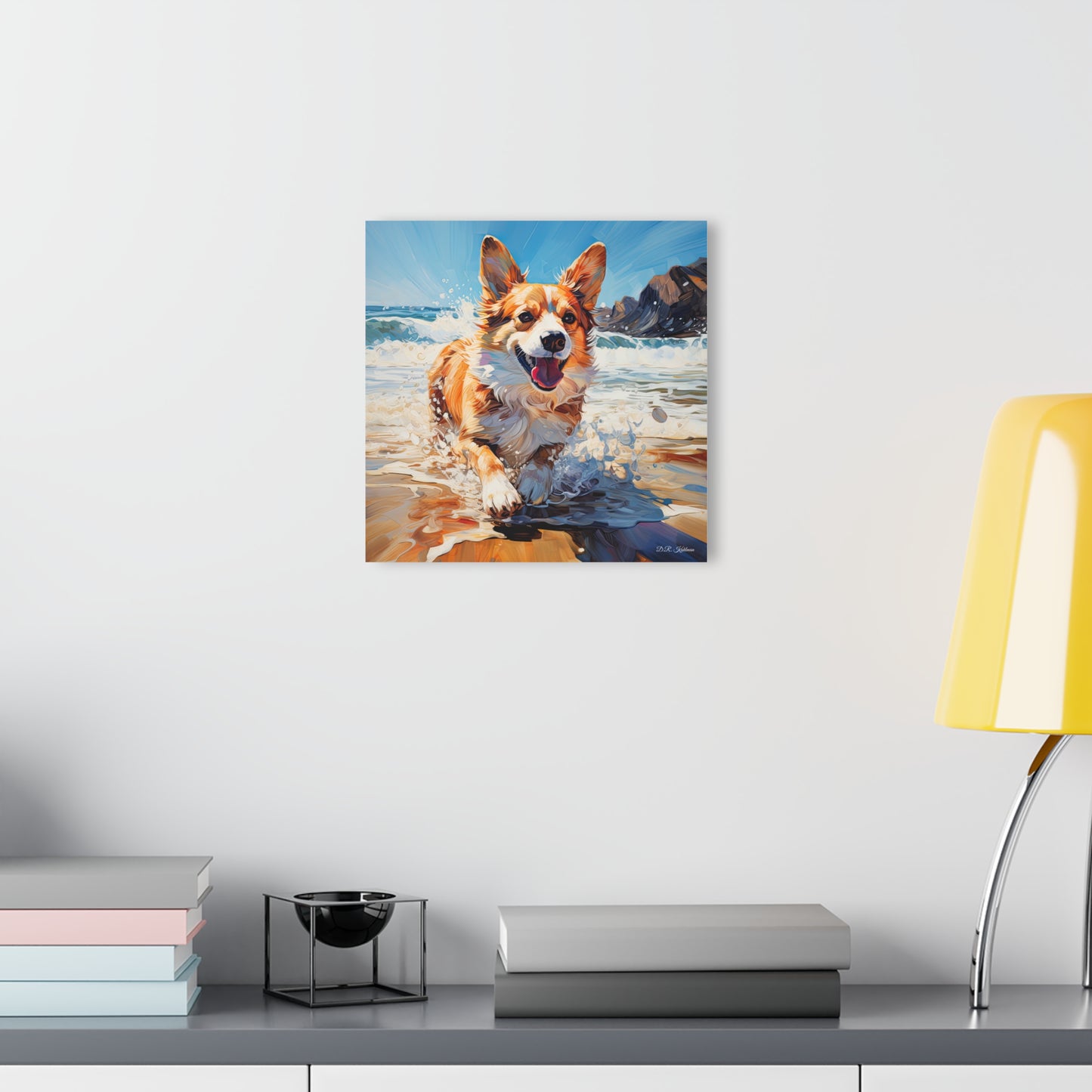 Coastal Corgi - Print on Acrylic