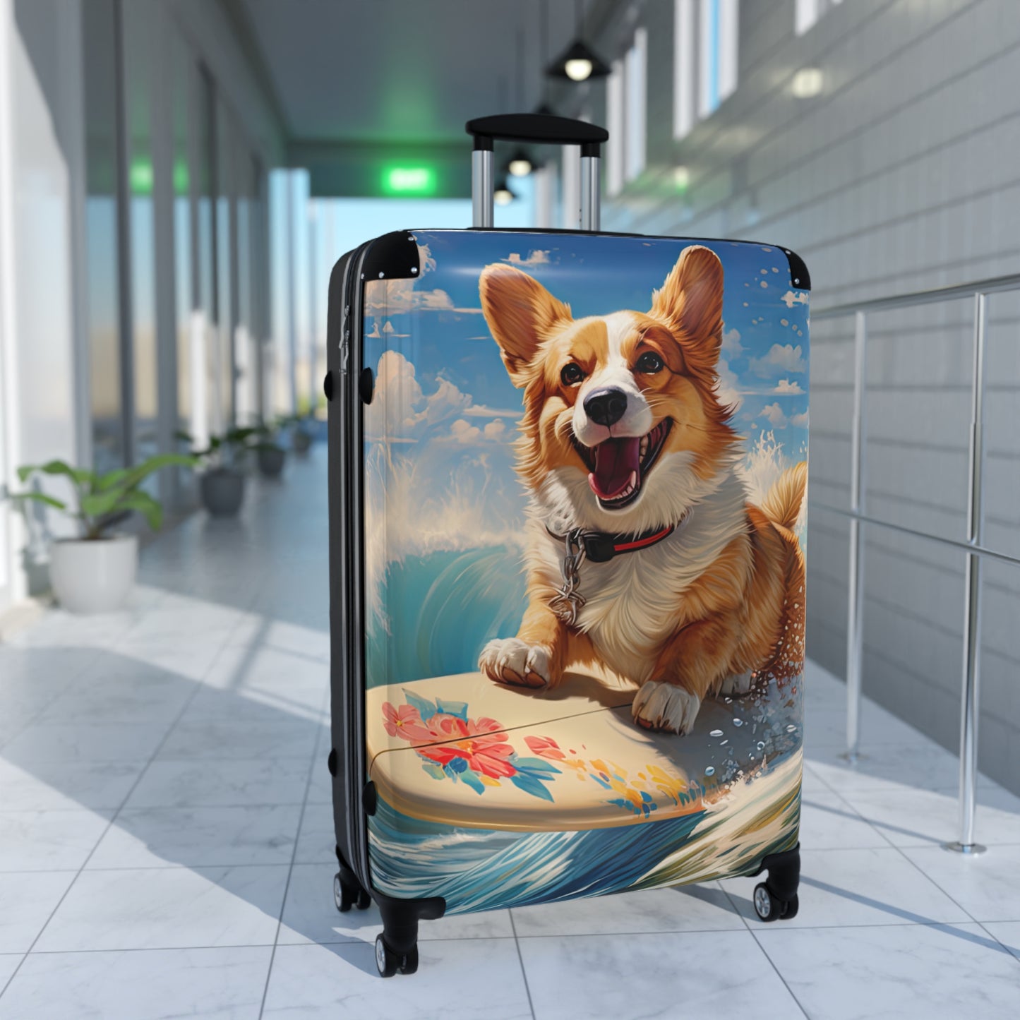 Cowabunga Corgi - Suitcase