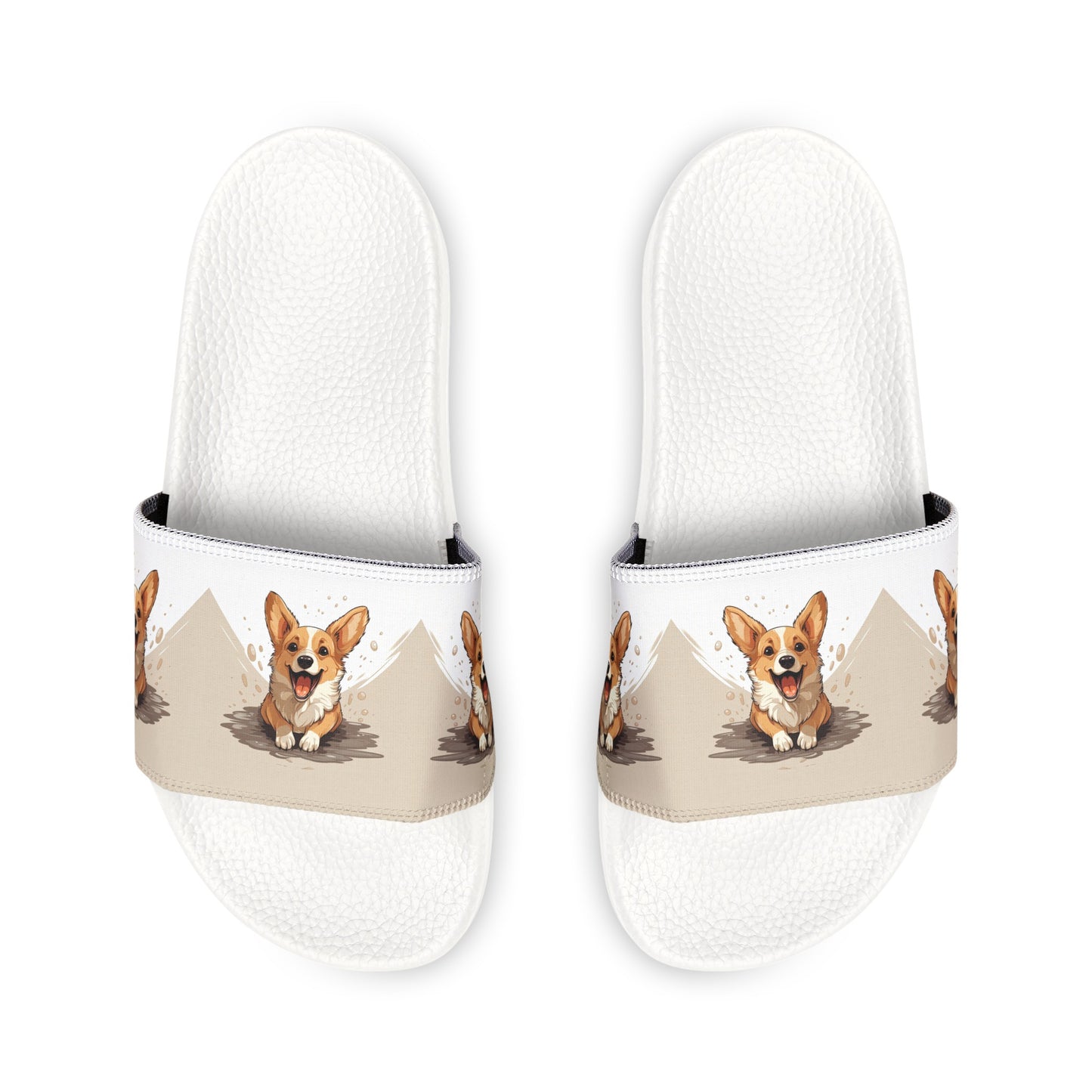 Corgi Cuteness - Men's Slide Sandals