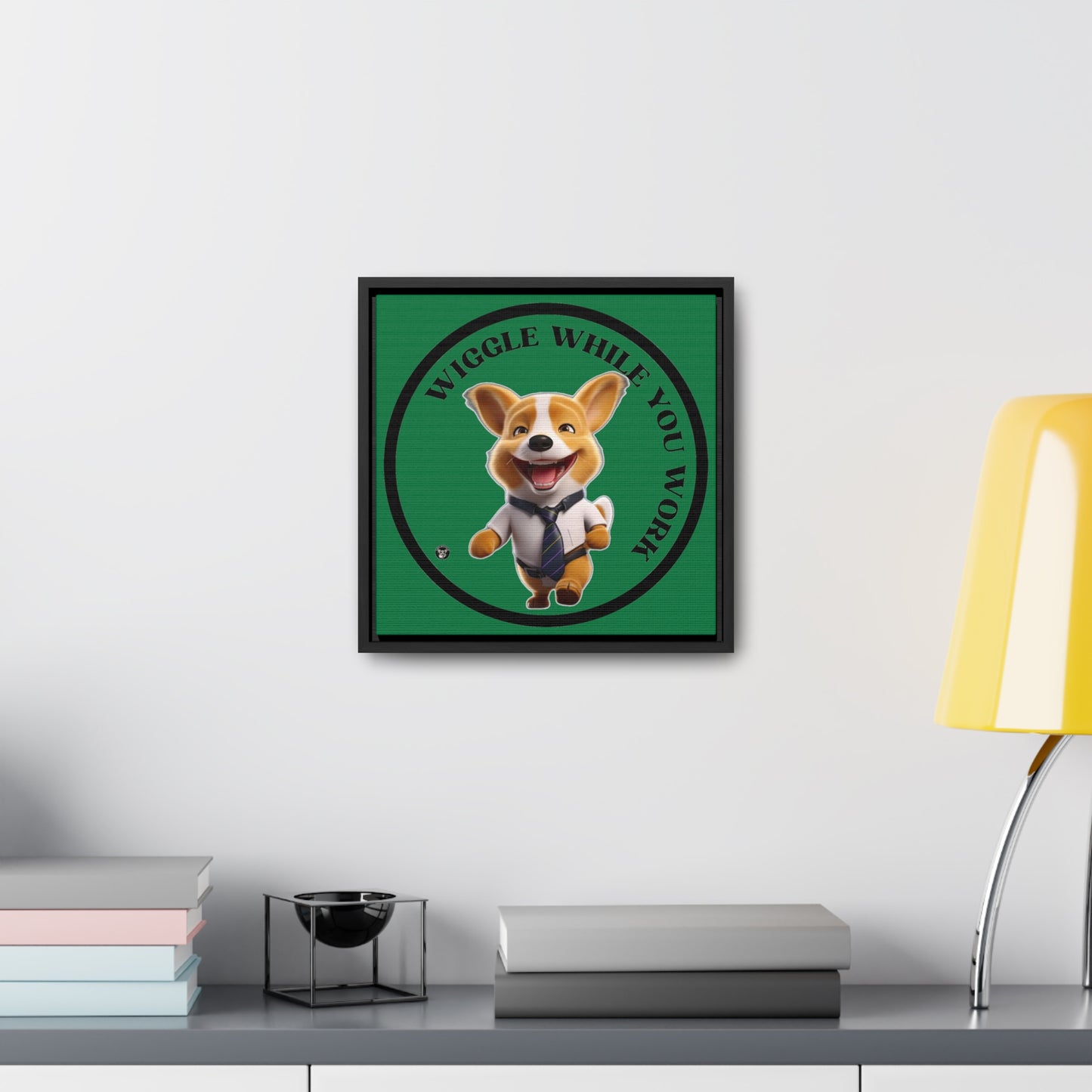 Wiggle While You Work - Framed on Canvas