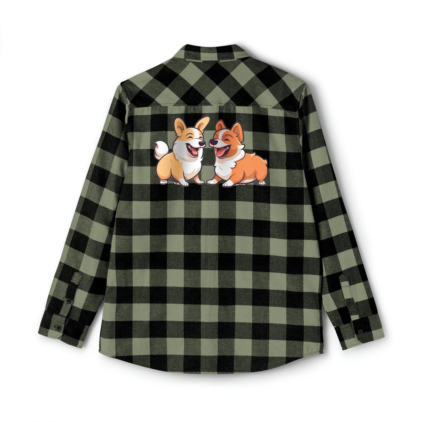 Corgi Couple - Flannel Shirt