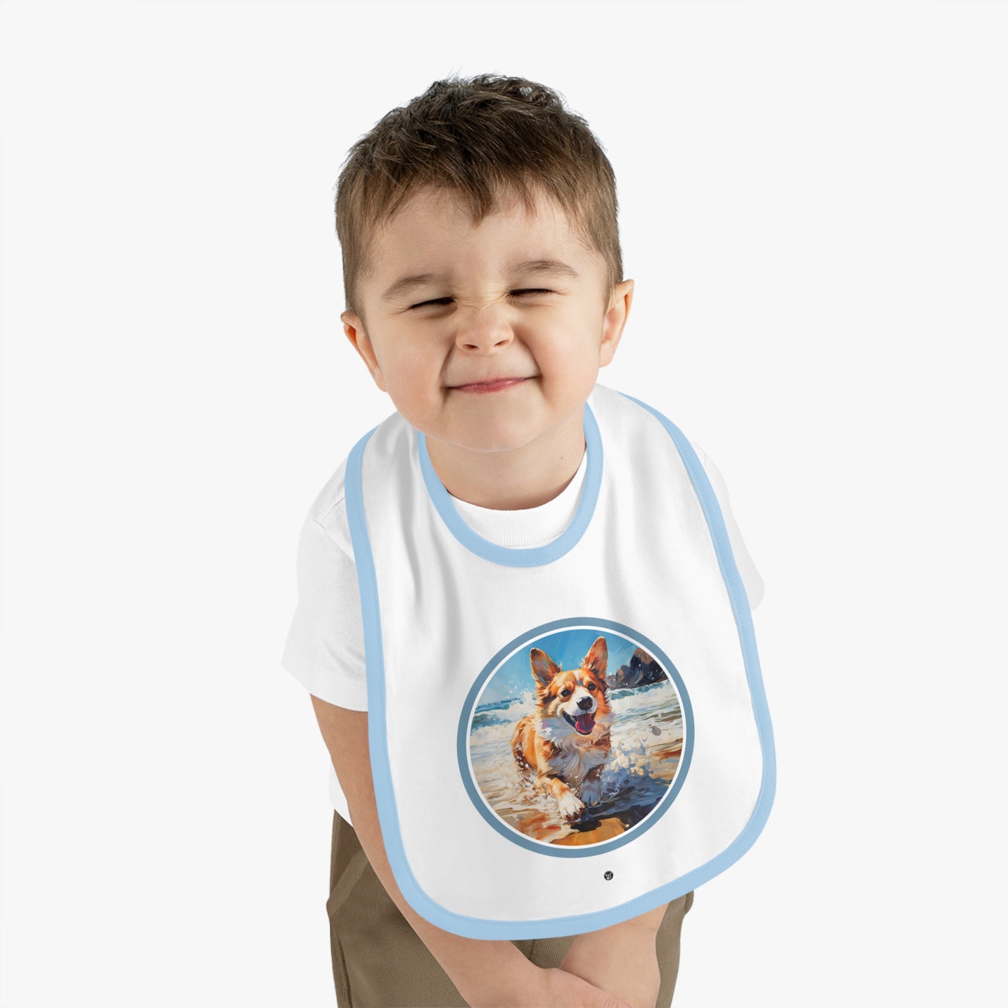 Coastal Corgi - Baby Bib