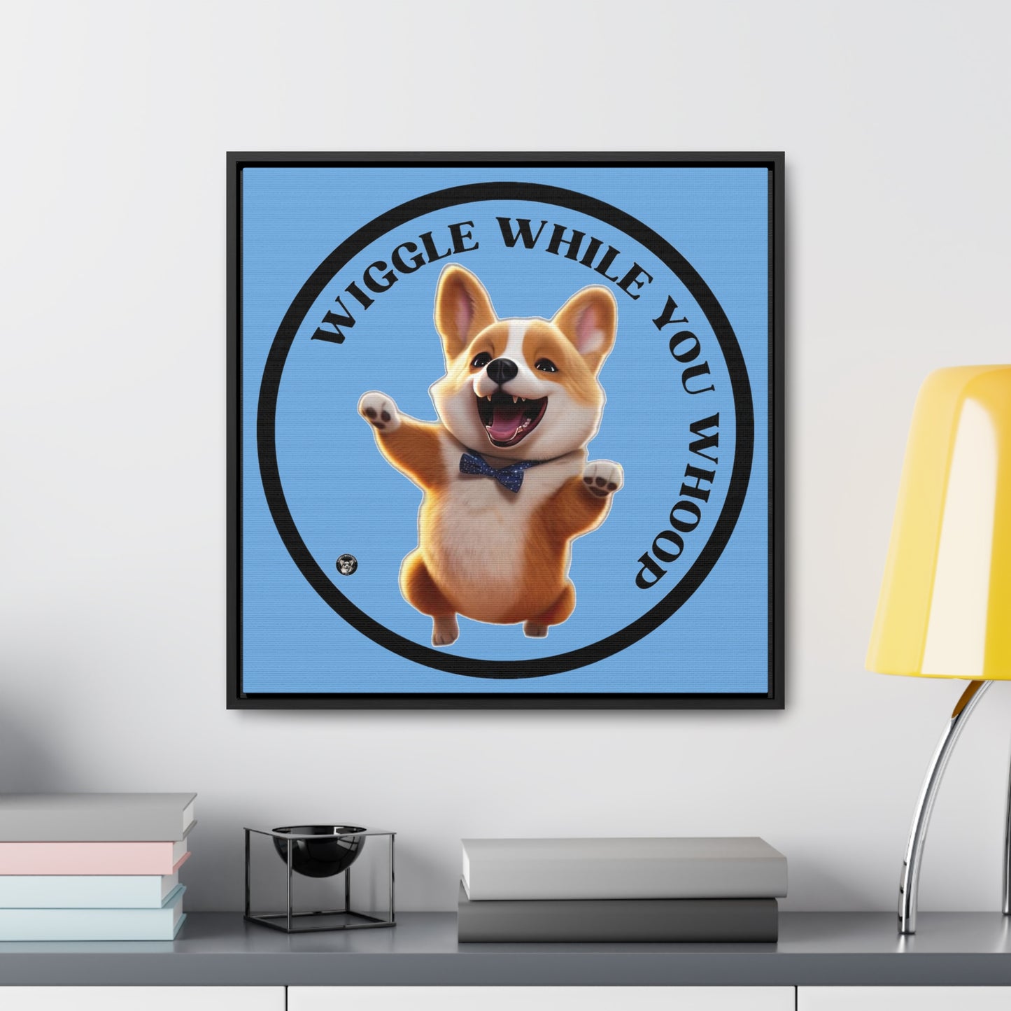 Wiggle While You Whoop - Framed on Canvas