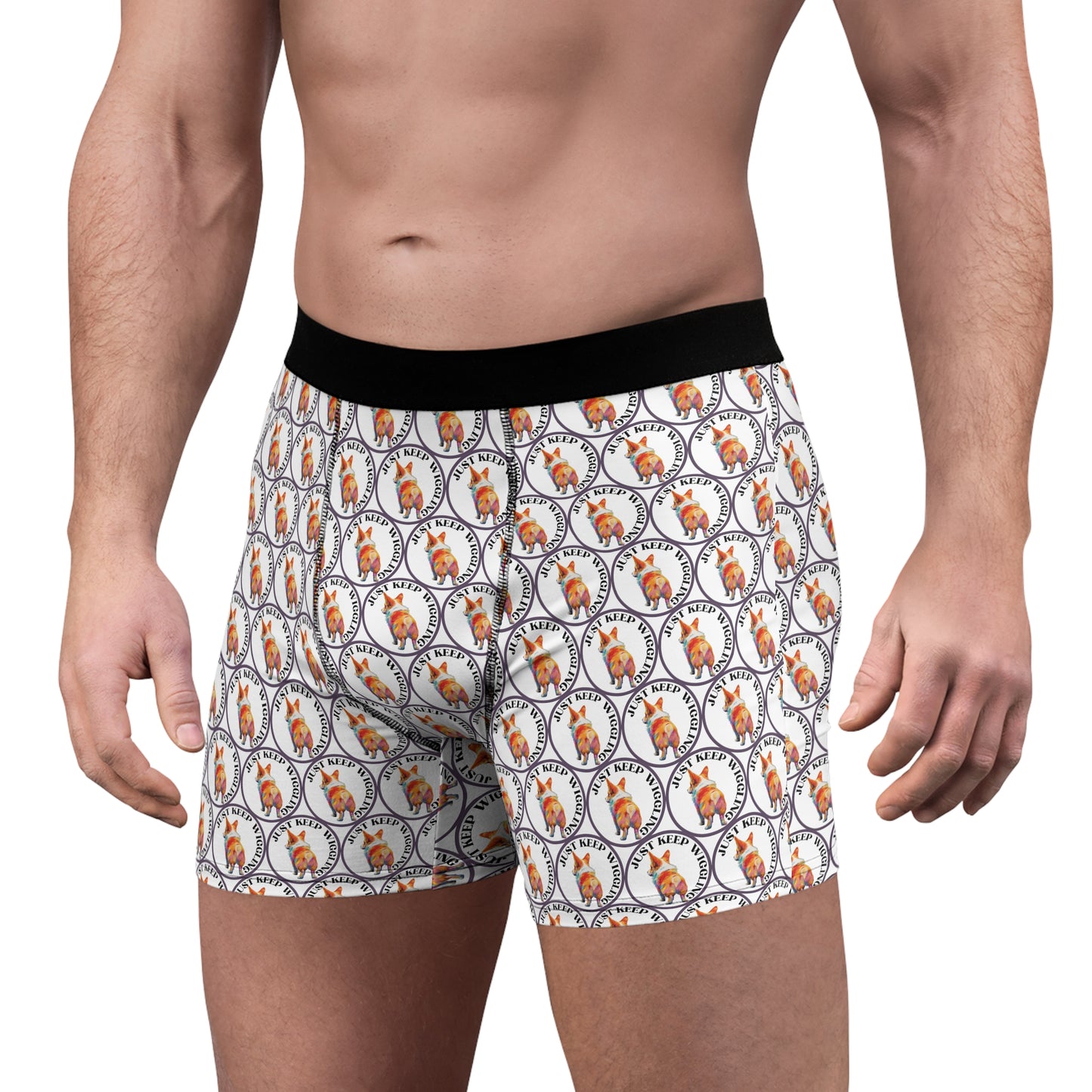 Just Keep Wiggling Mosaic Boxer Briefs