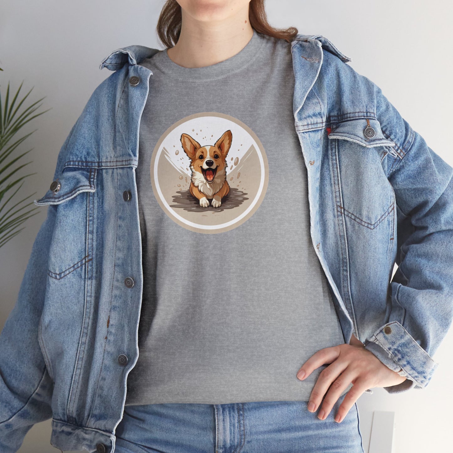 Corgi Cuteness - Unisex Heavy Cotton Tee