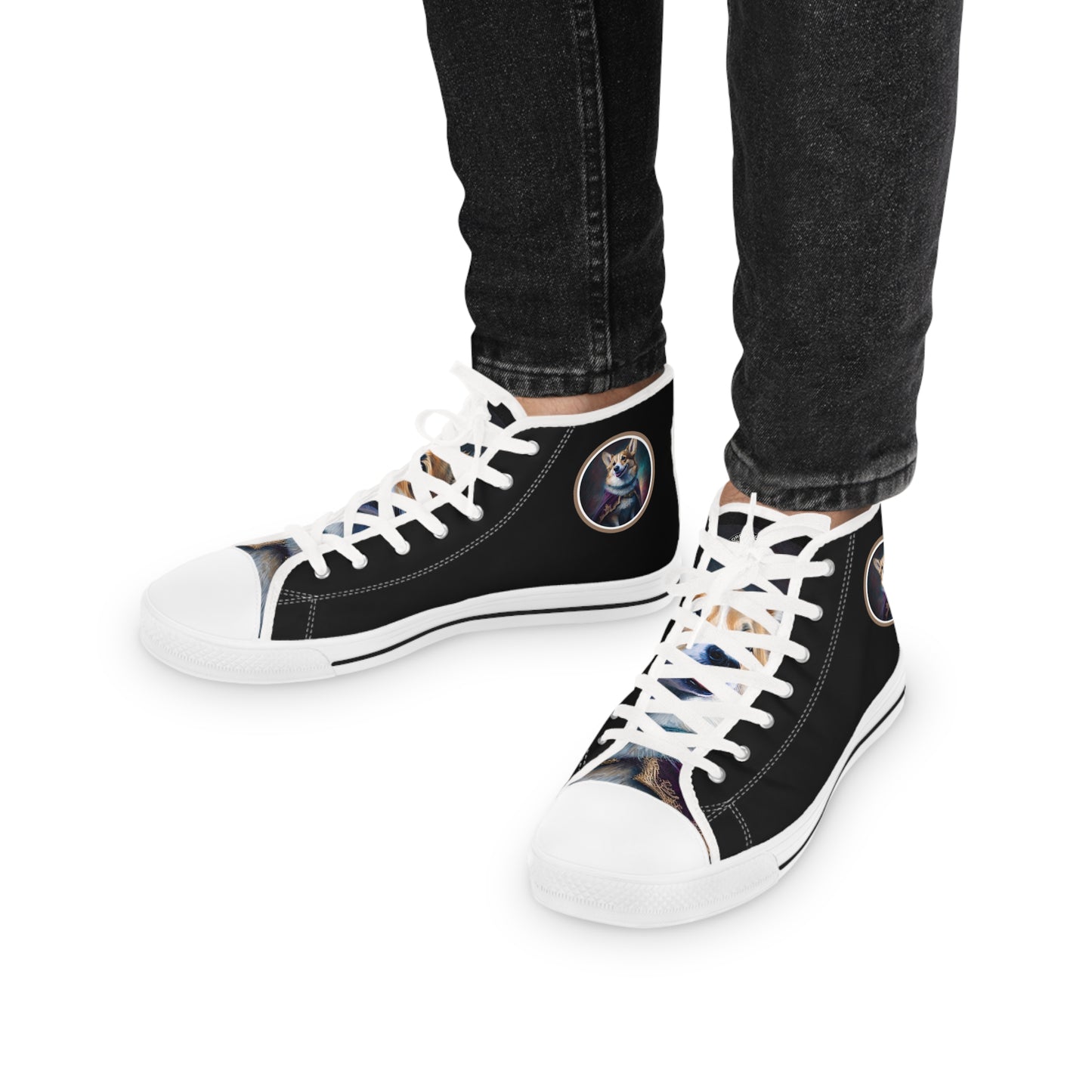 Corgi Royalty - Men's High Top Sneakers