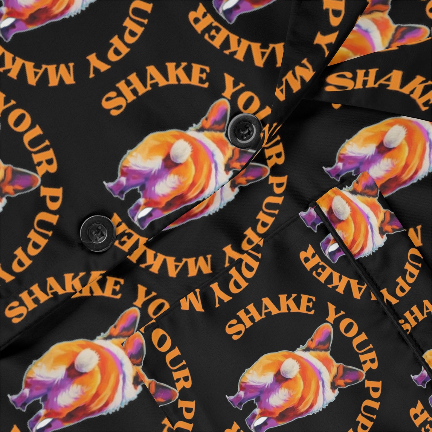 Shake Your Puppy Maker Mosaic - Satin Pajamas