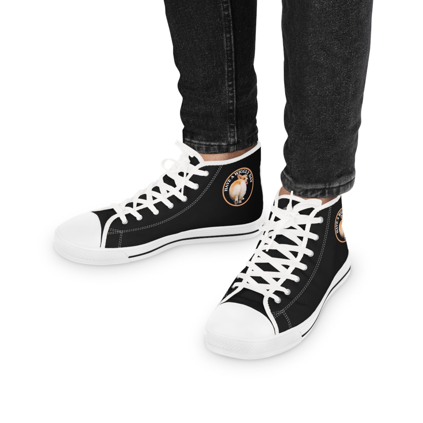 Have a Wiggly Day - Men's High Top Sneakers