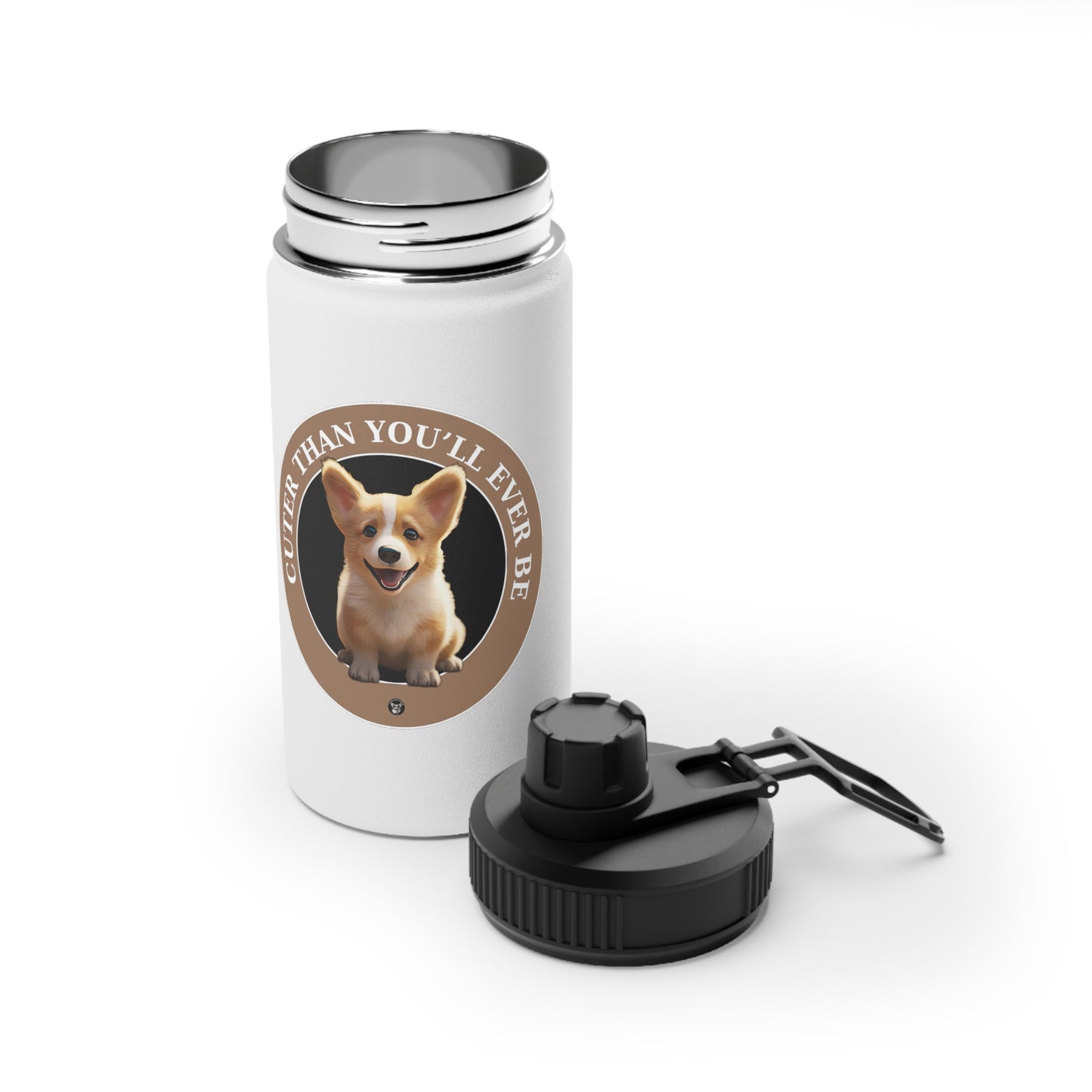 Cuter Than You - Water Bottle with Sport Lid