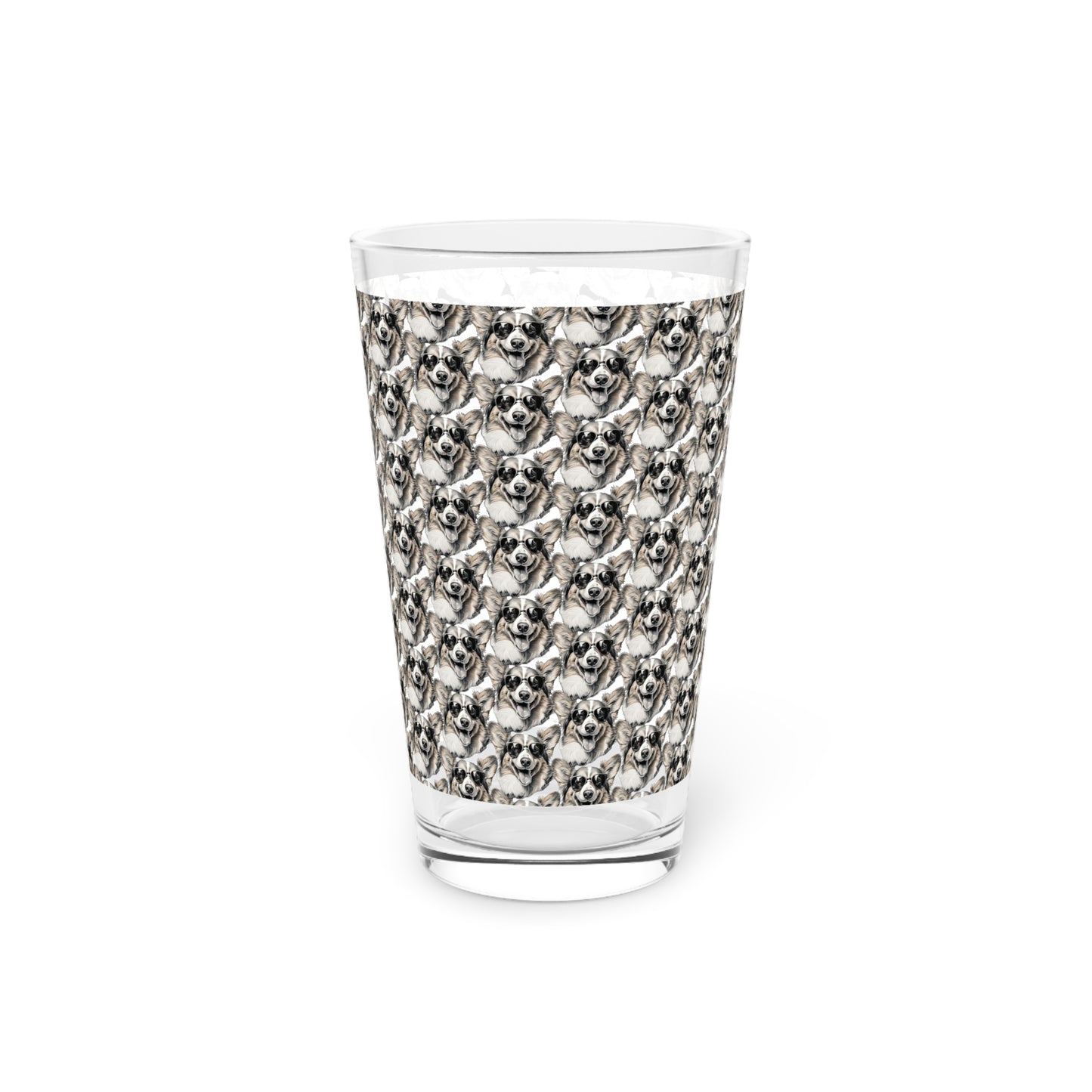 Corgi Cool Mosaic - Pint Glass
