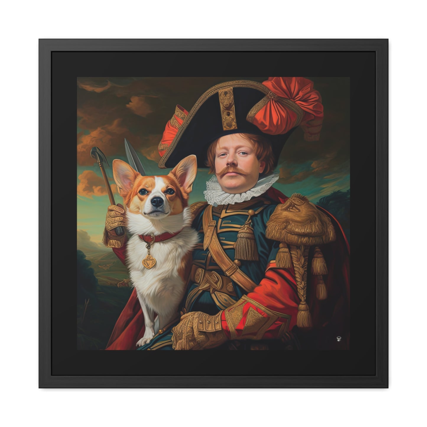 First Royal Corgi - Framed Print