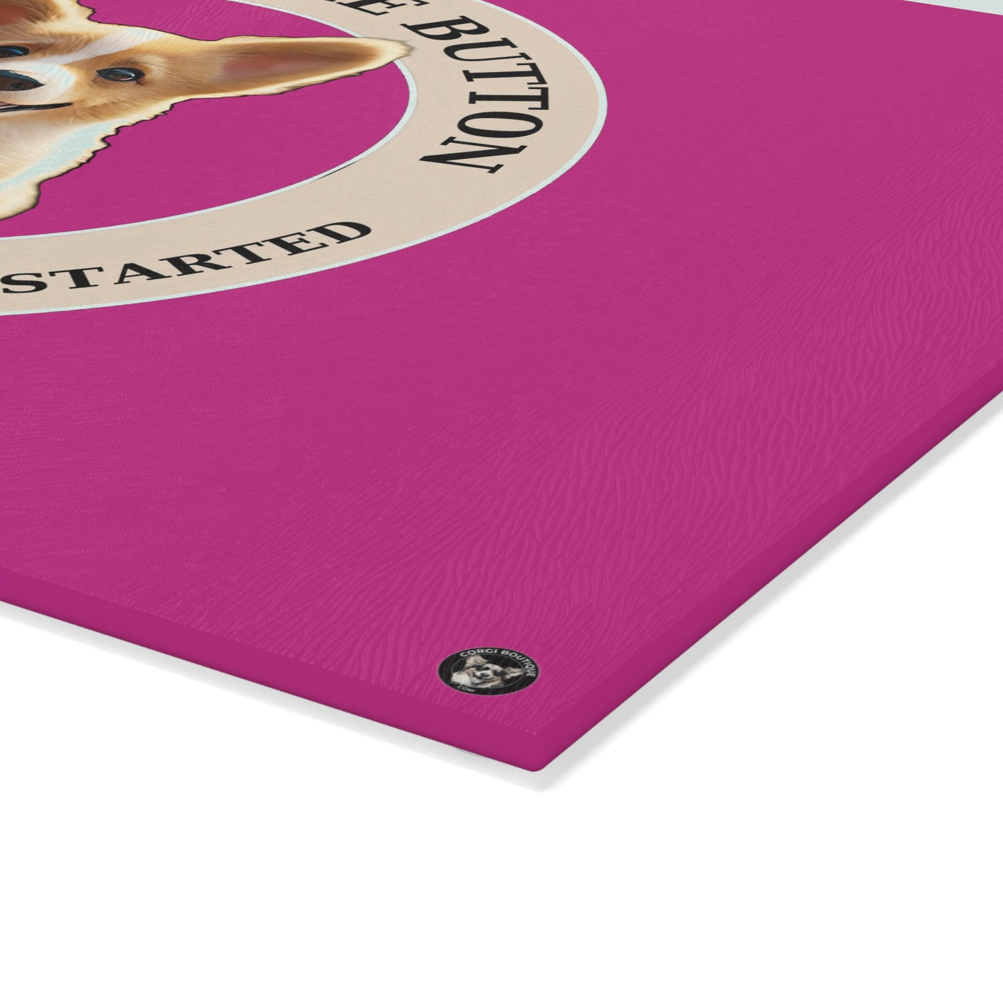 Cute as a Button - Glass Cutting Board