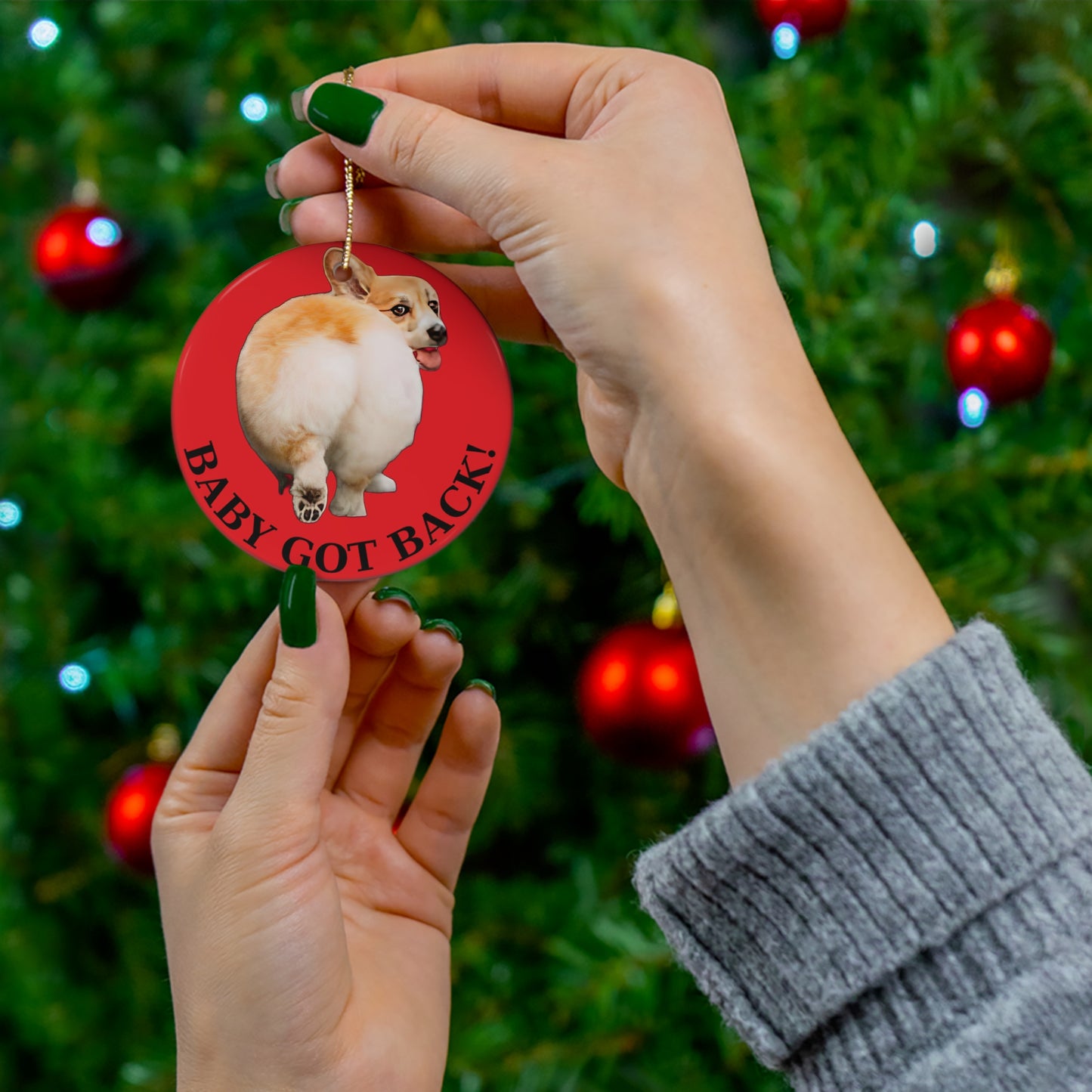 Baby Got Back - Ceramic Ornament
