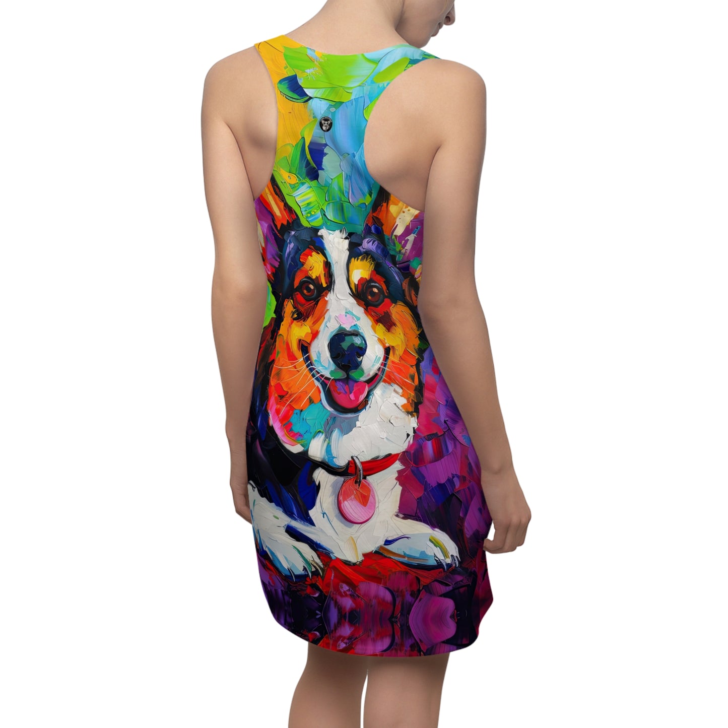 Colorful Cardigan - Racerback Dress