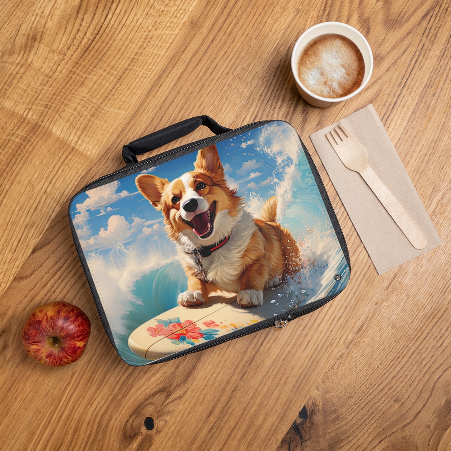 Cowabunga Corgi - Lunch Bag