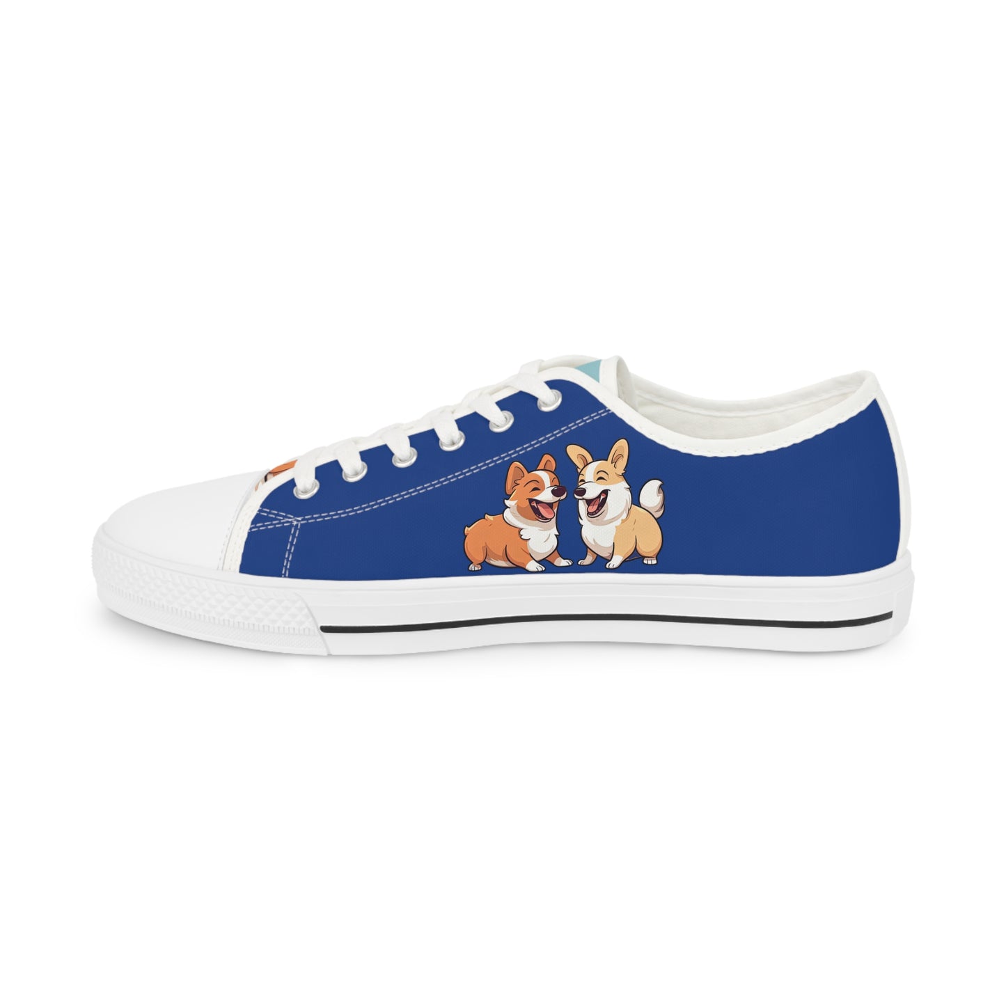 Corgi Couple - Men's Low Top Sneakers