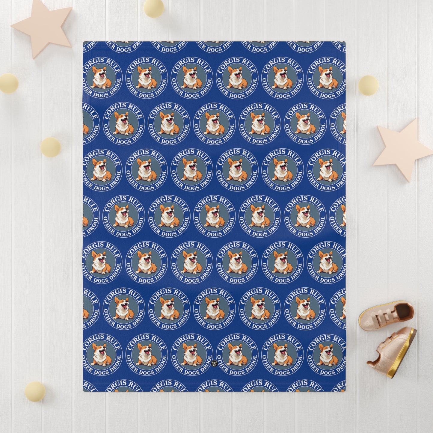 Corgis Rule...Other Dogs Drool Mosaic - Baby Blanket