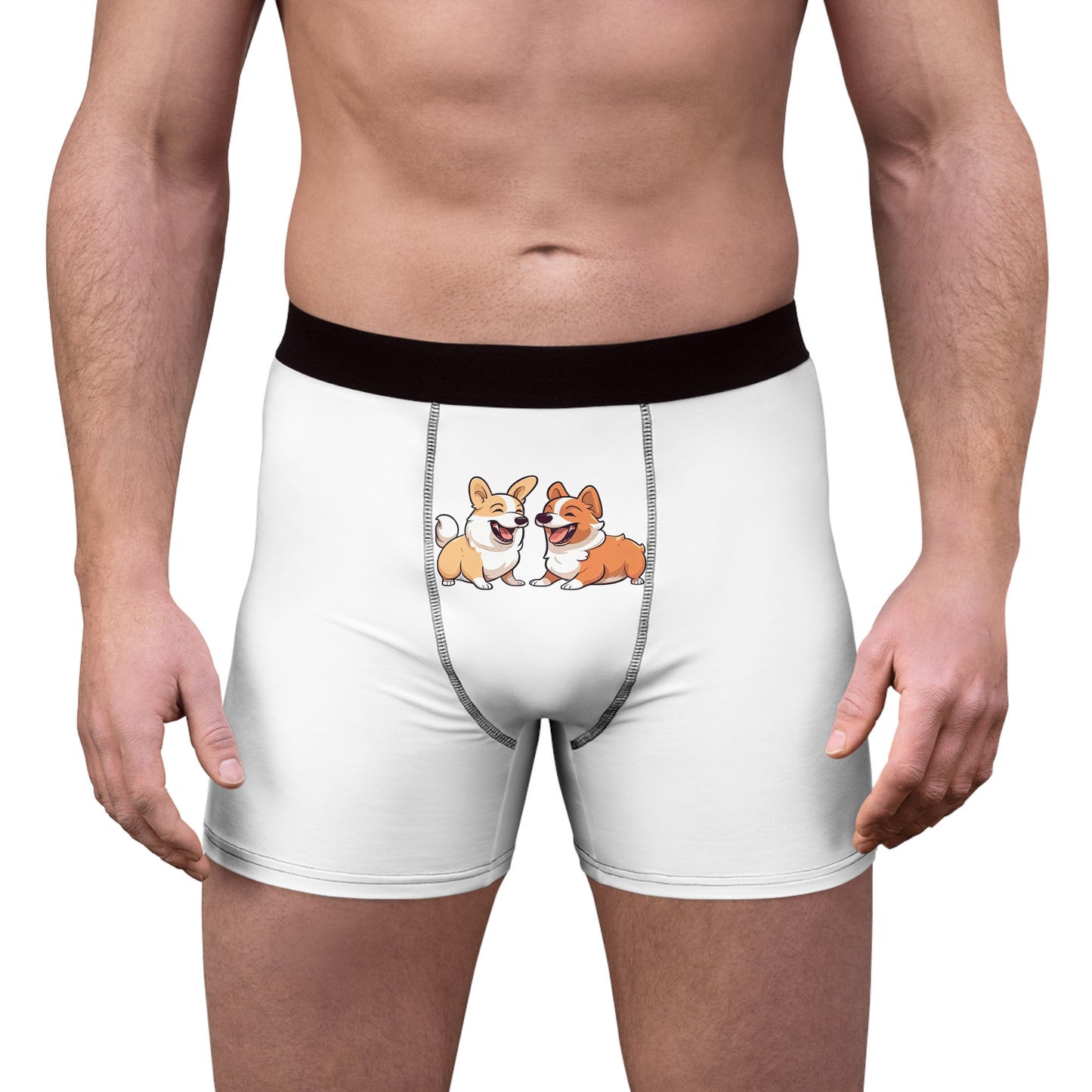 Corgi Couple Boxer Briefs