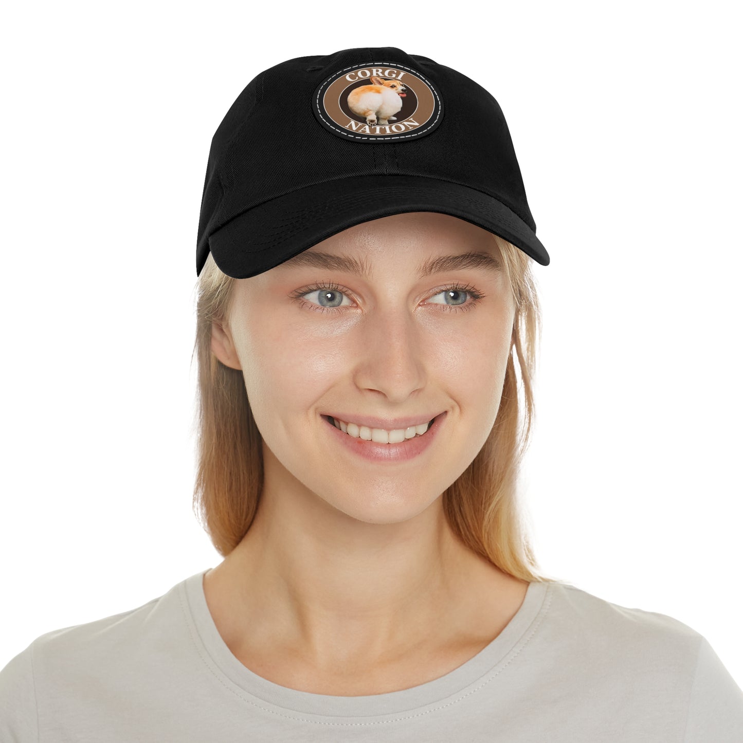 Corgi Nation - Cap with Leather Patch