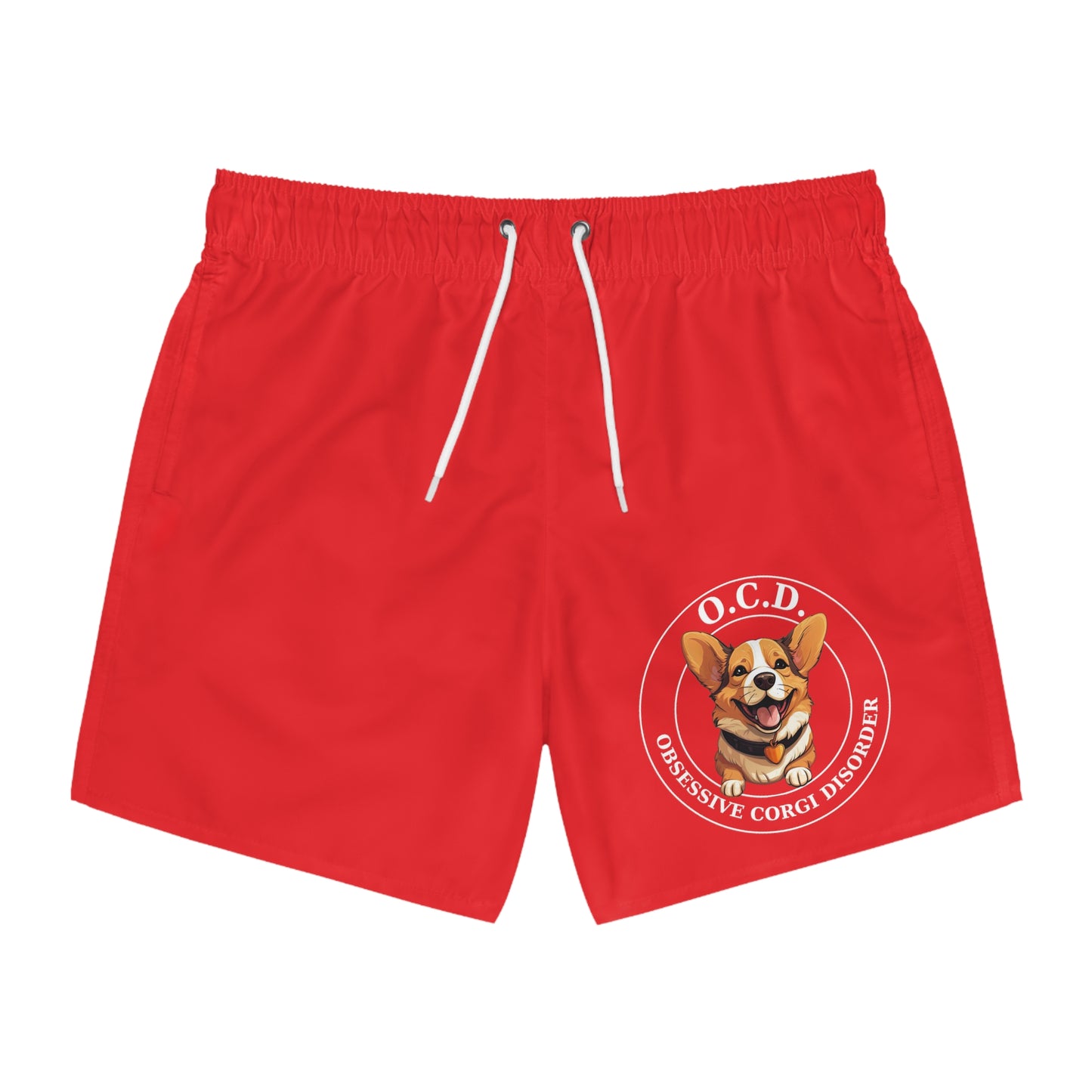 O.C.D. Obsessive Corgi Disorder - Swim Trunks