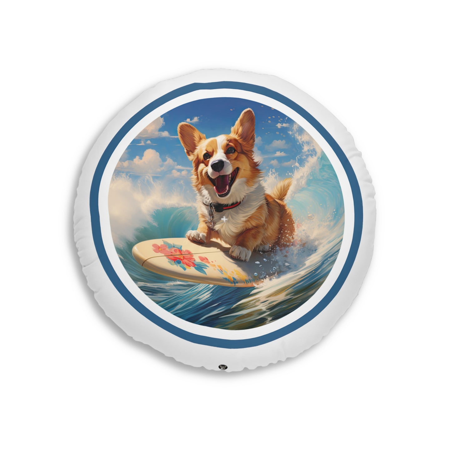 Cowabunga Corgi - Floor Pillow