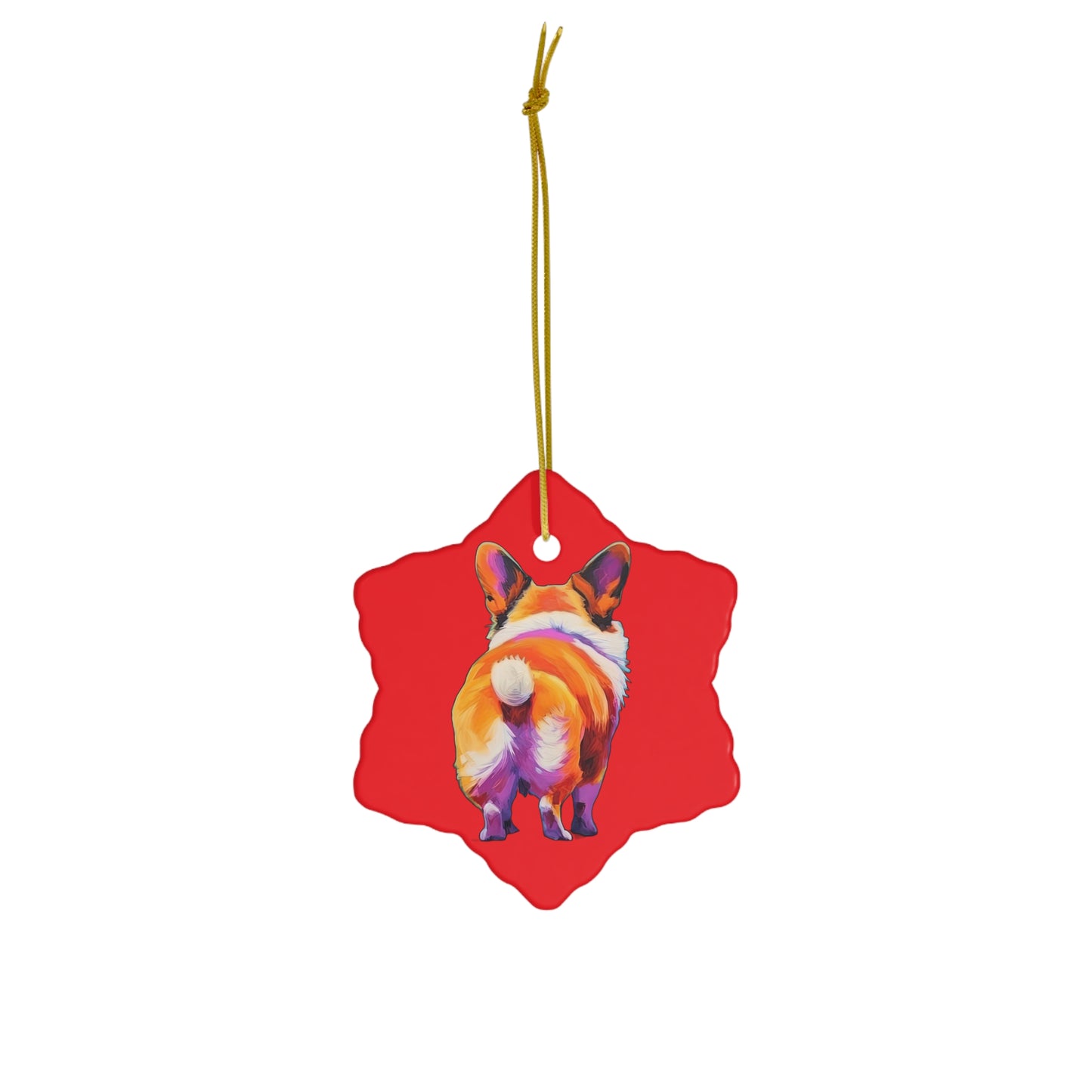 Corgi Butt - Ceramic Ornament