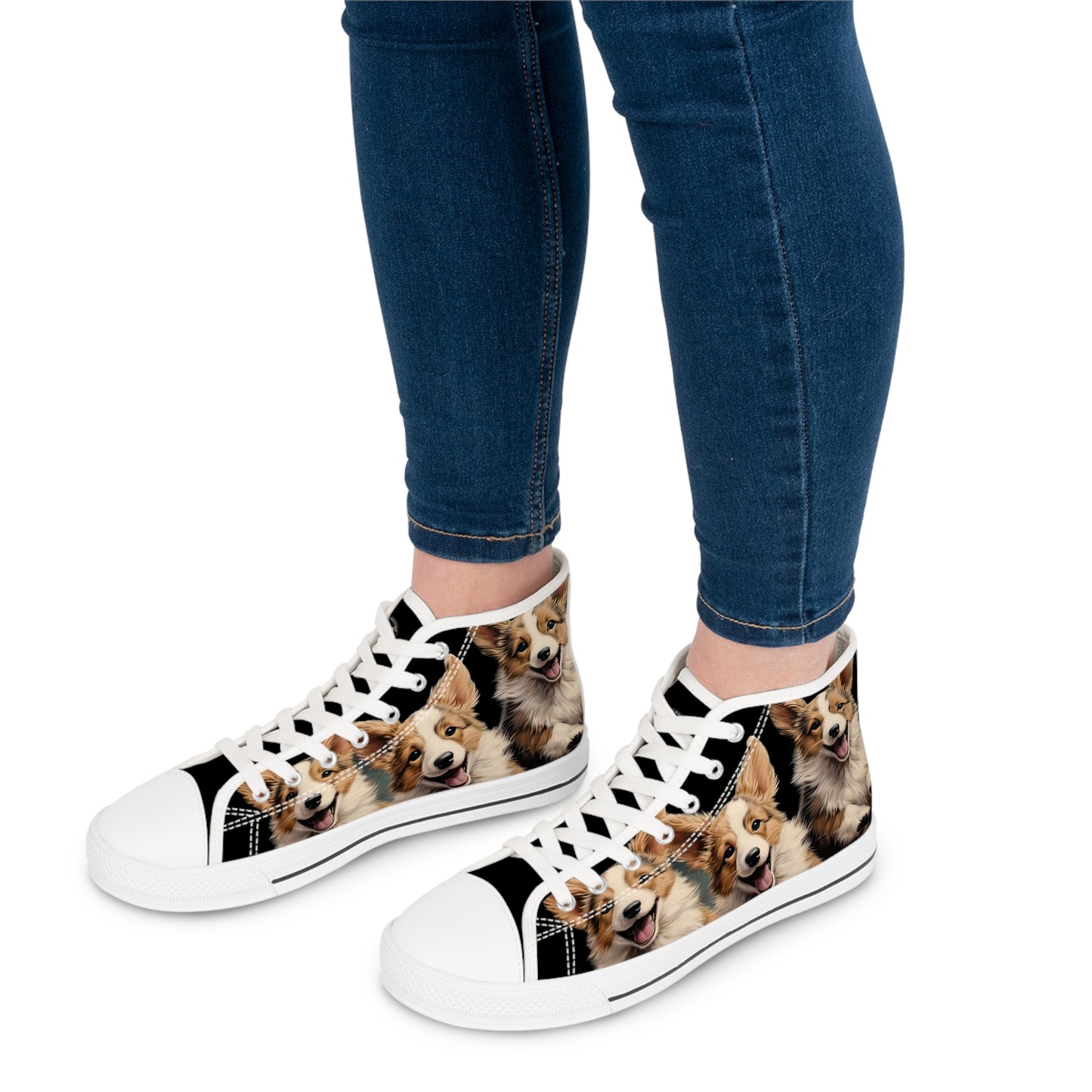 Corgi Crew - Women's High Top Sneakers