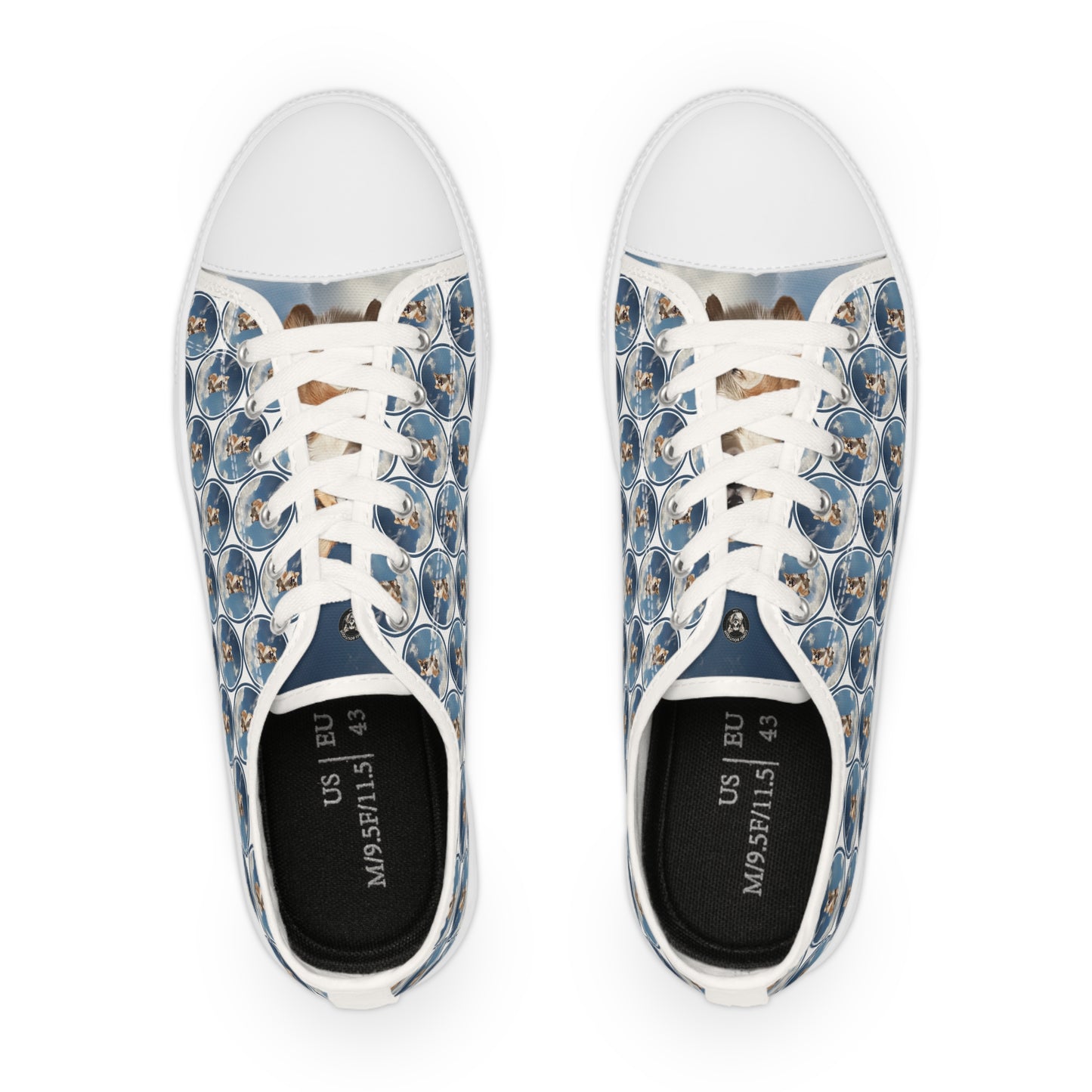 Super Corgi Mosaic - Men's Low Top Sneakers