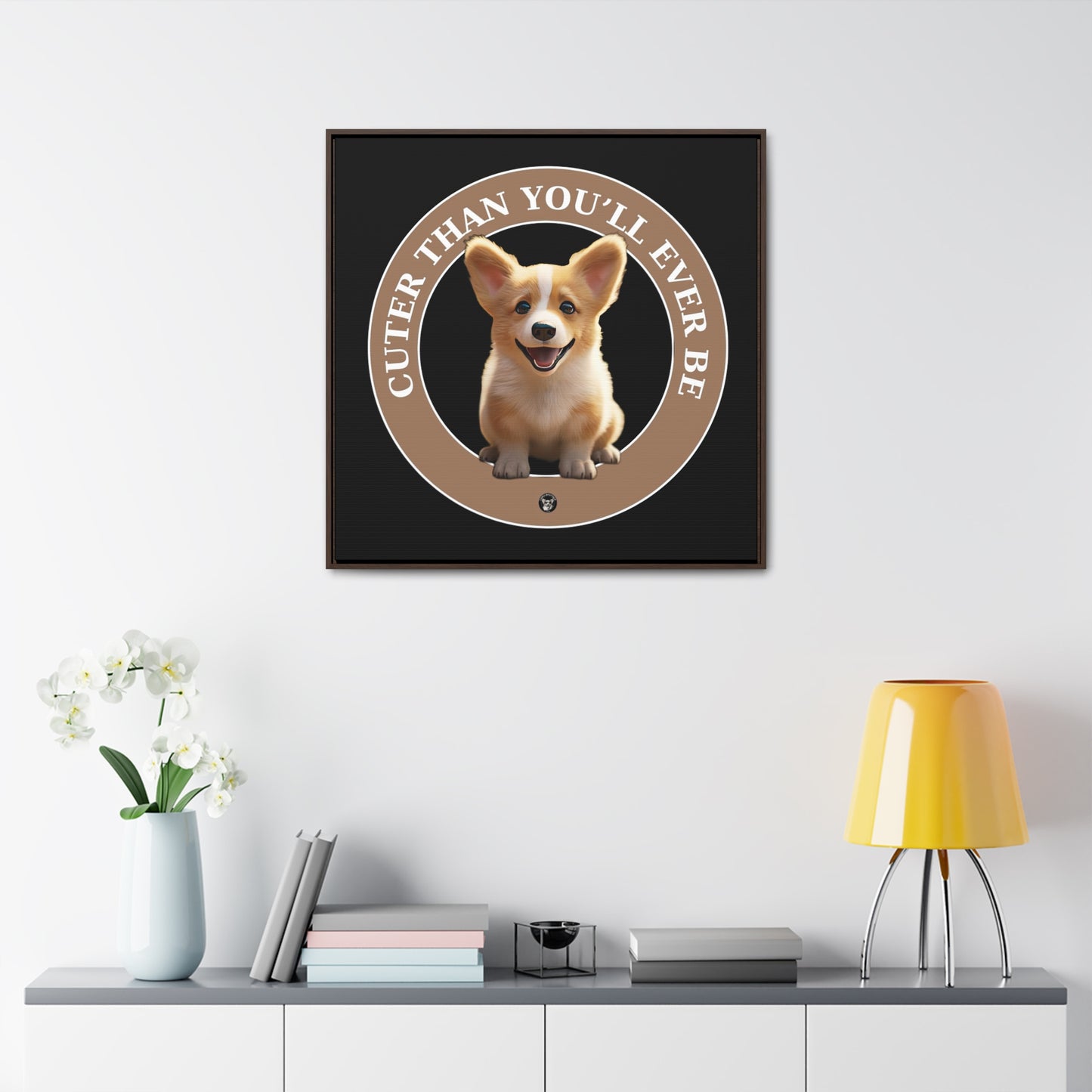 Cuter Than You - Framed on Canvas