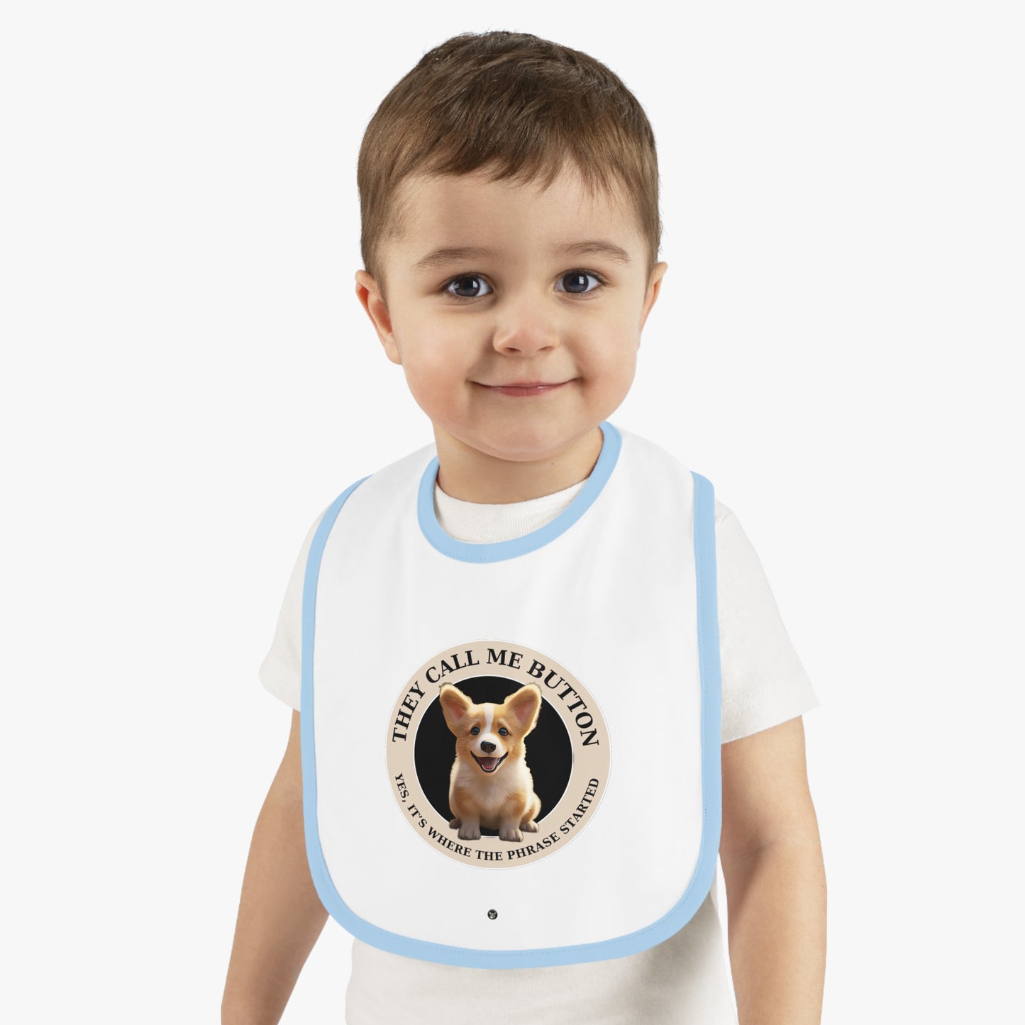 Cute as a Button - Baby Bib