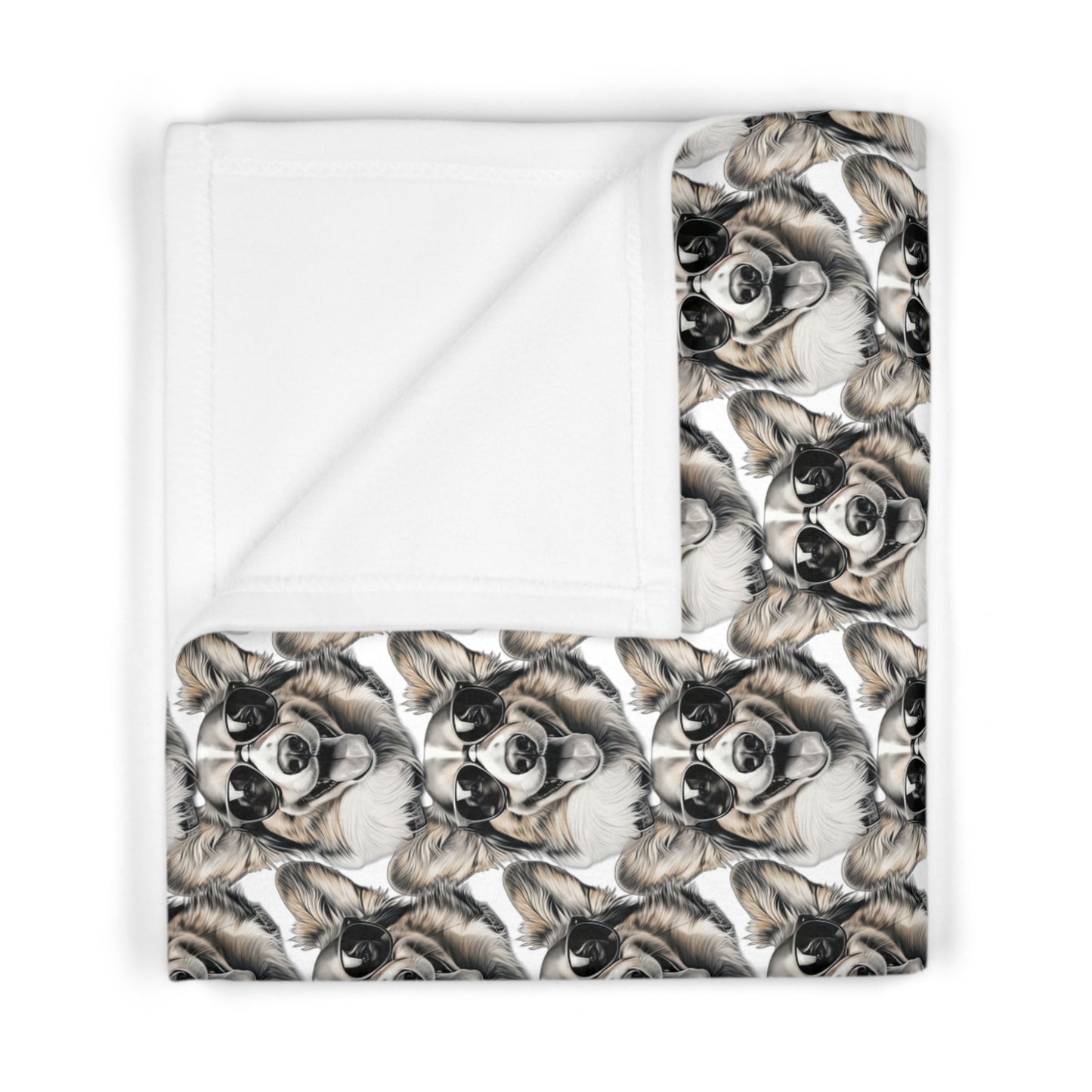 Corgi Cool Mosaic - Baby Blanket