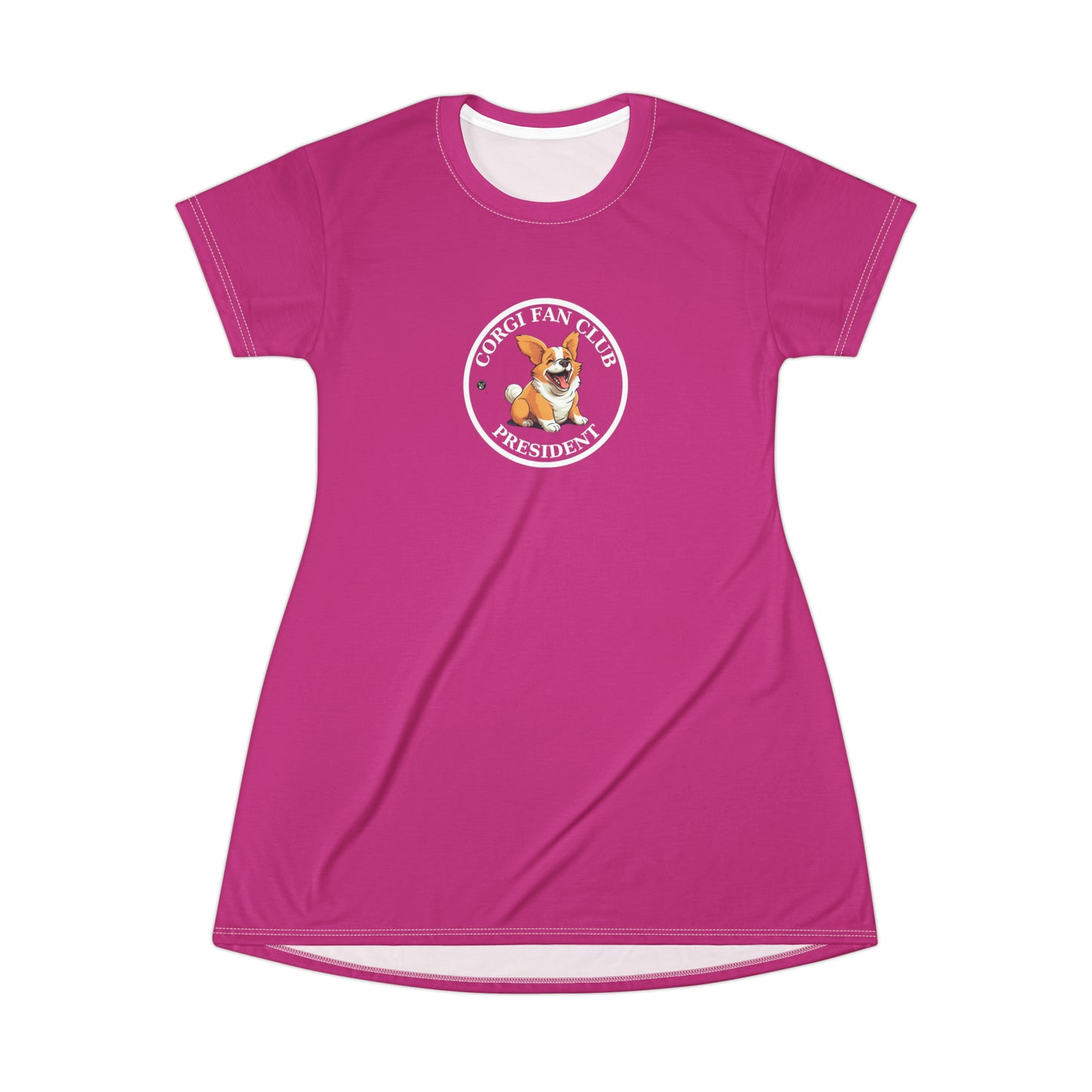 Corgi Fan Club President - T-Shirt Dress
