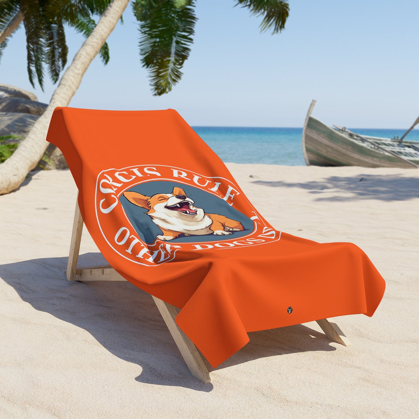 Corgis Rule...Other Dogs Drool - Beach Towel