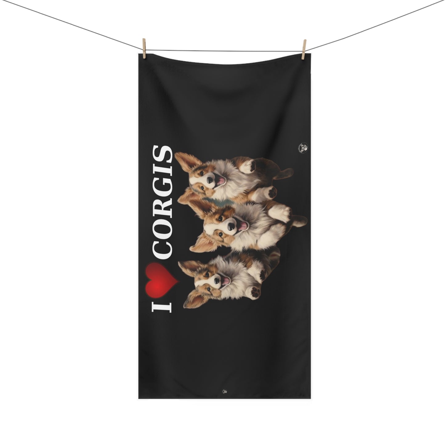 I Heart Corgis - Bath Towel