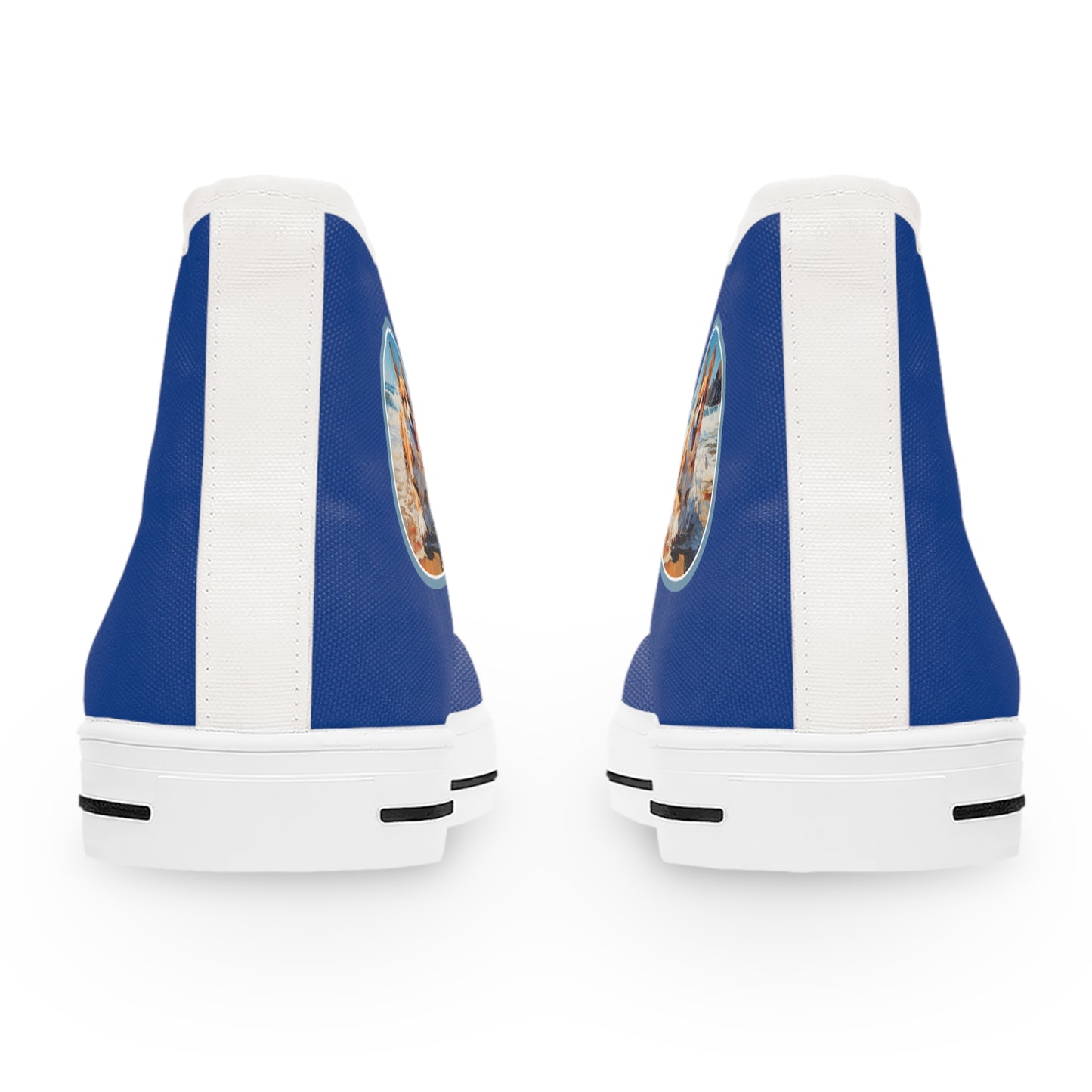 Coastal Corgi - Women's High Top Sneakers