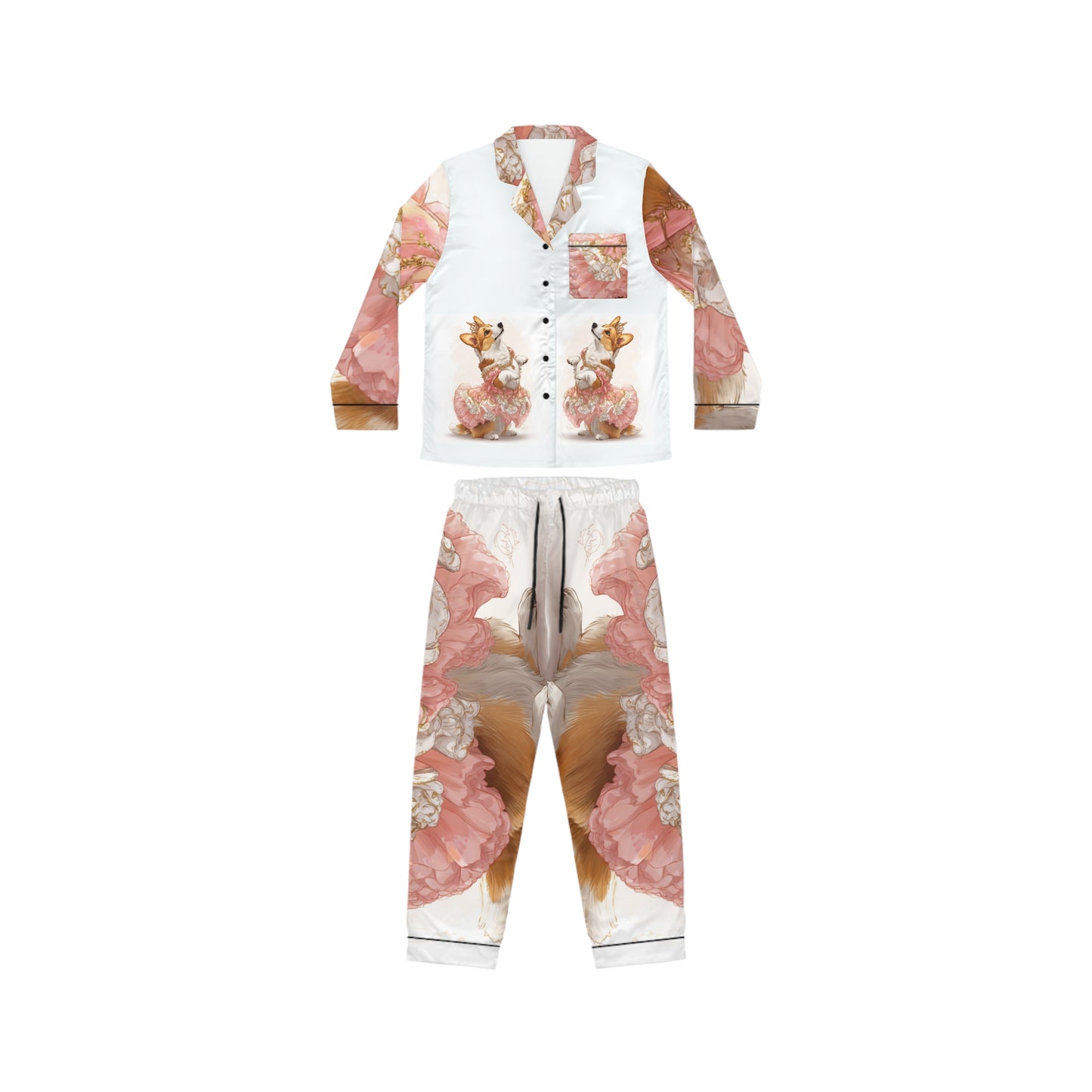 Princess Corgi Silky Pajamas