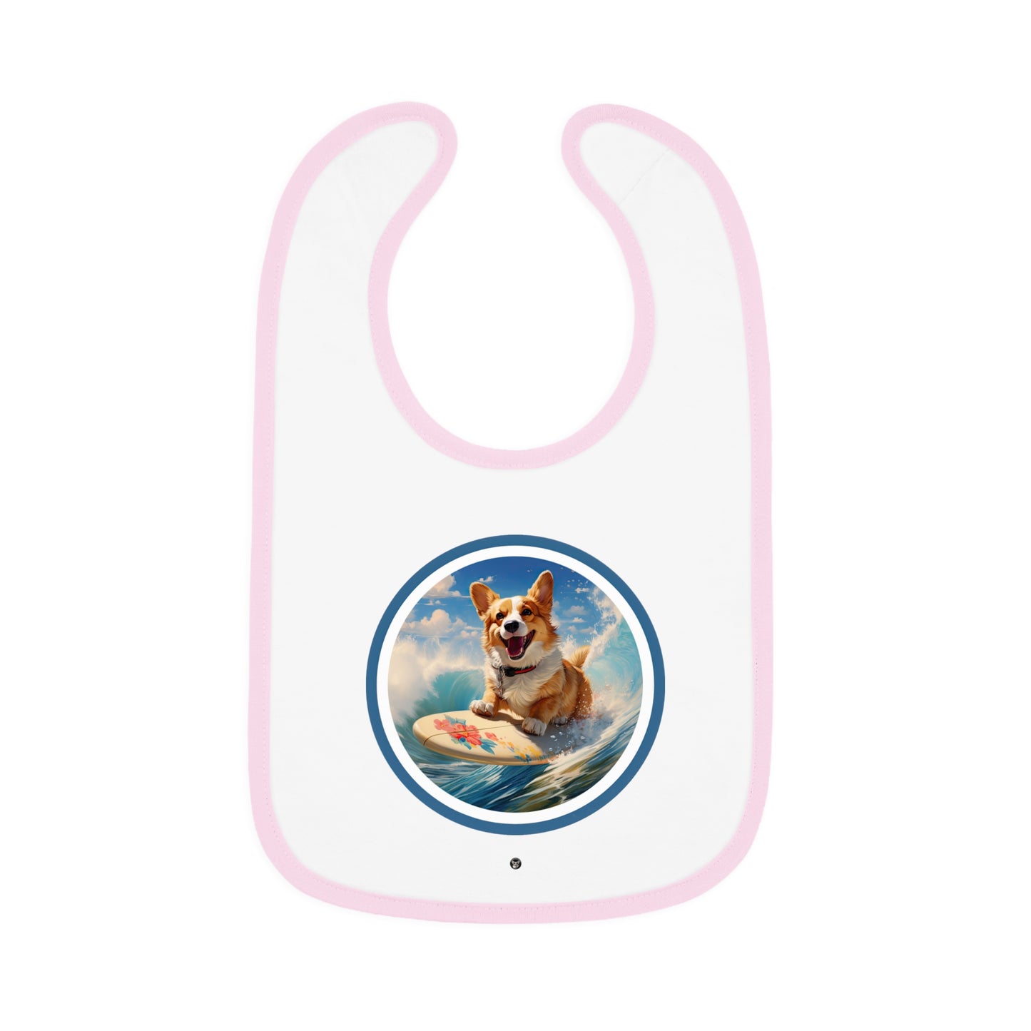 Cowabunga Corgi - Baby Bib