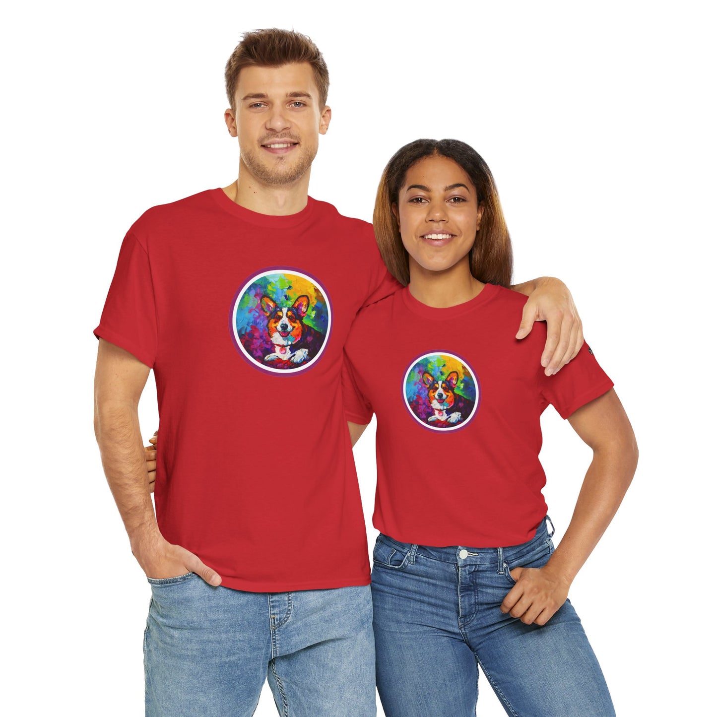 Colorful Cardigan - Unisex Heavy Cotton Tee
