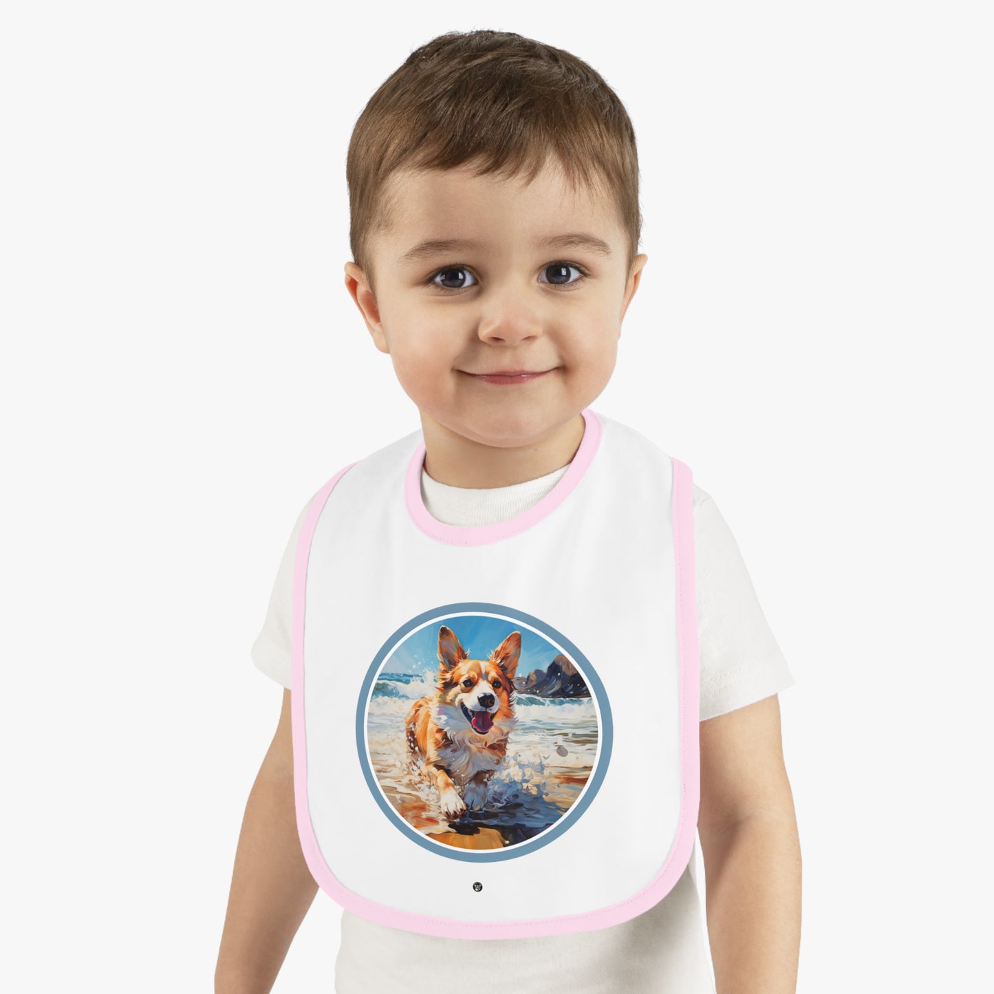 Coastal Corgi - Baby Bib