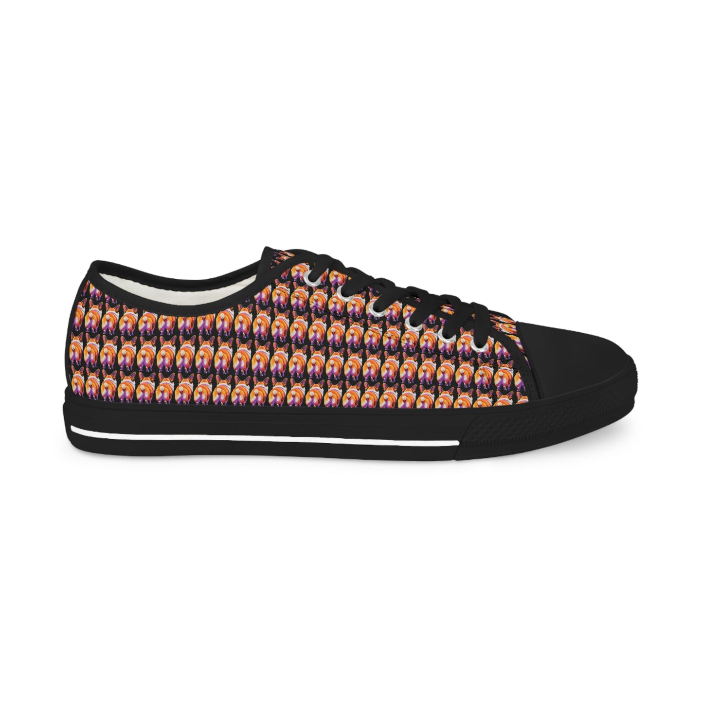Corgi Butt Mosaic - Men's Low Top Sneakers