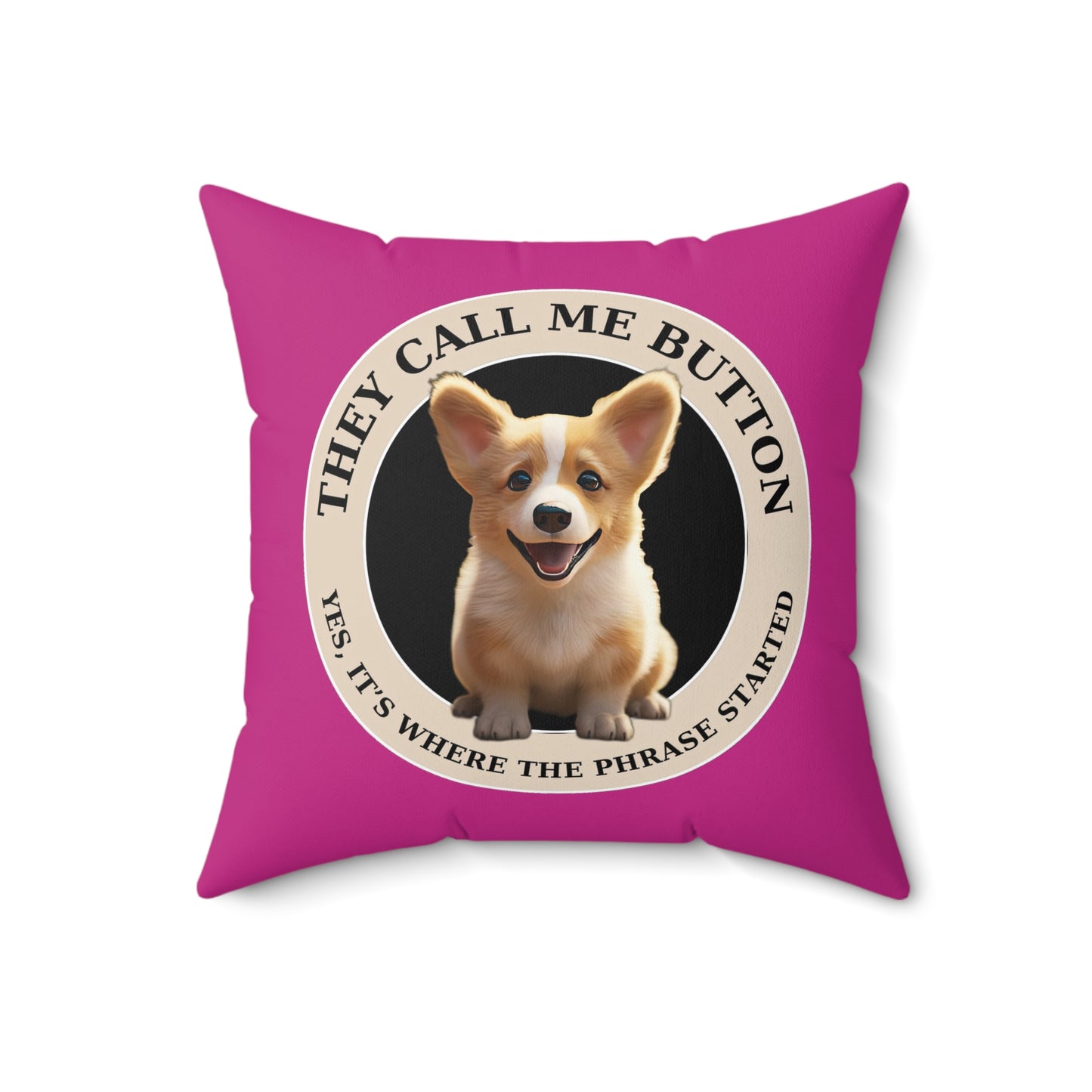 Cute as a Button - Throw Pillow