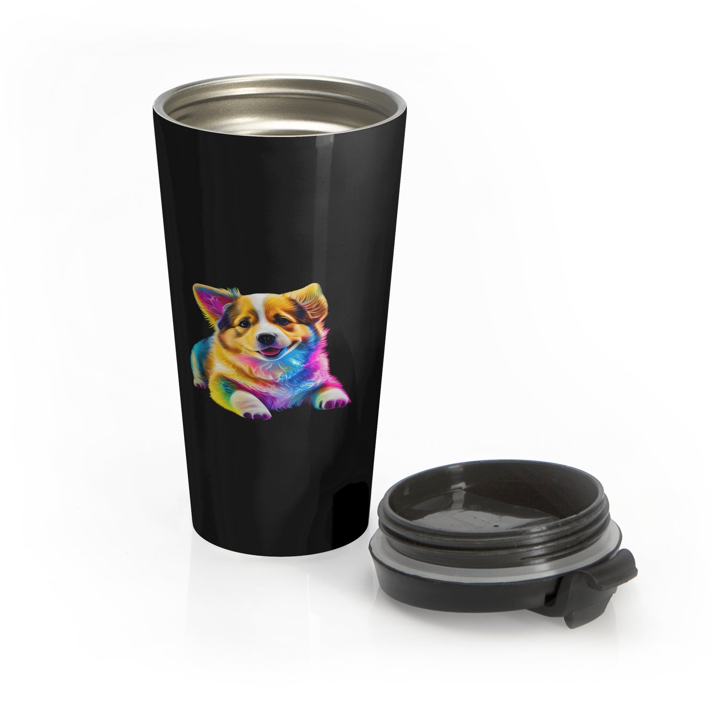 Colorful Corgi - Travel Mug